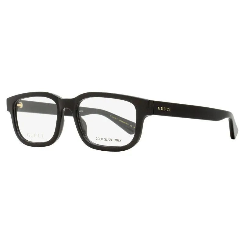 Gucci Arched Rectangular Eyeglasses GG1584O 001 Black 53mm made by Gucci