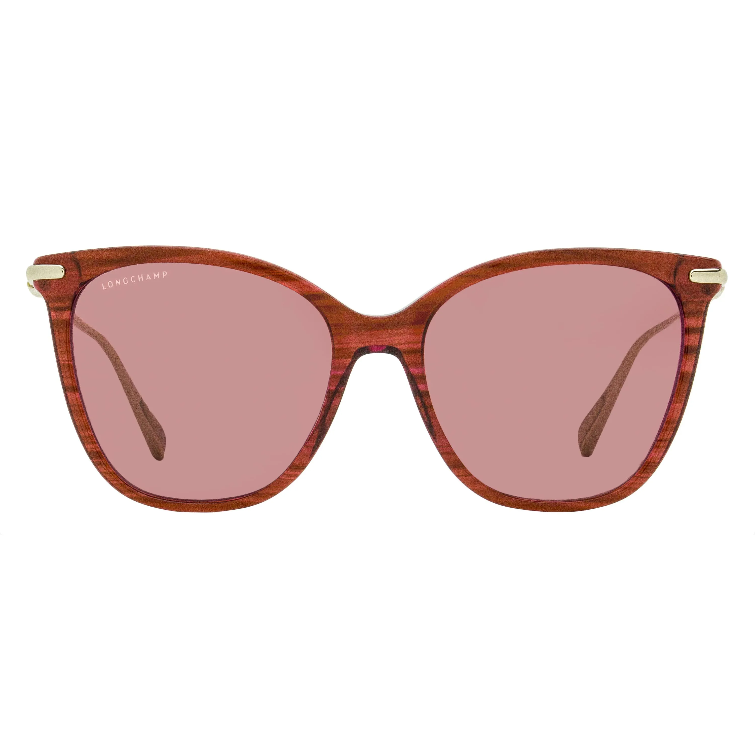 Longchamp Rounded Square Sunglasses LO757S 607 Striped Red/Gold 55mm sold by Zulily product image thumbnail 2