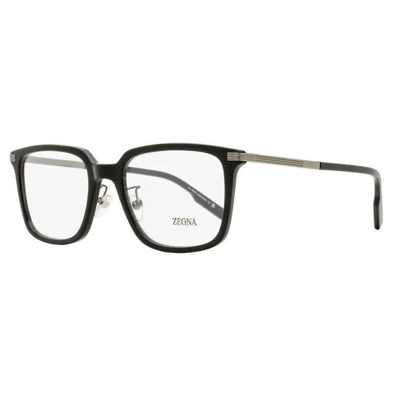 Zegna Stepped Browline Eyeglasses EZ5265-H 001 Black 54mm made by Ermenegildo Zegna