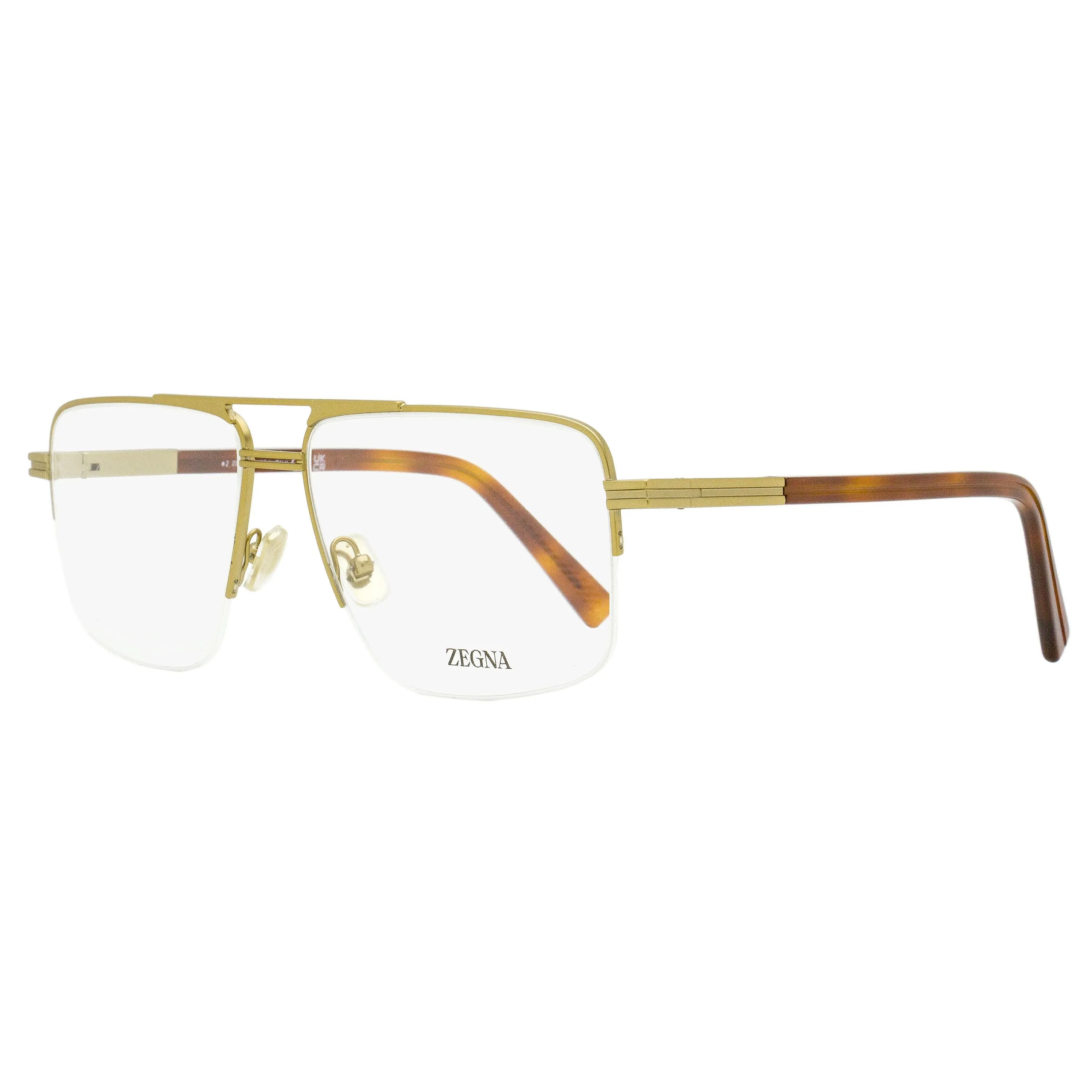 Zegna Rectangular Pilot Eyeglasses EZ5274 009 Matte Gunmetal 59mm sold by Zulily product image thumbnail 5