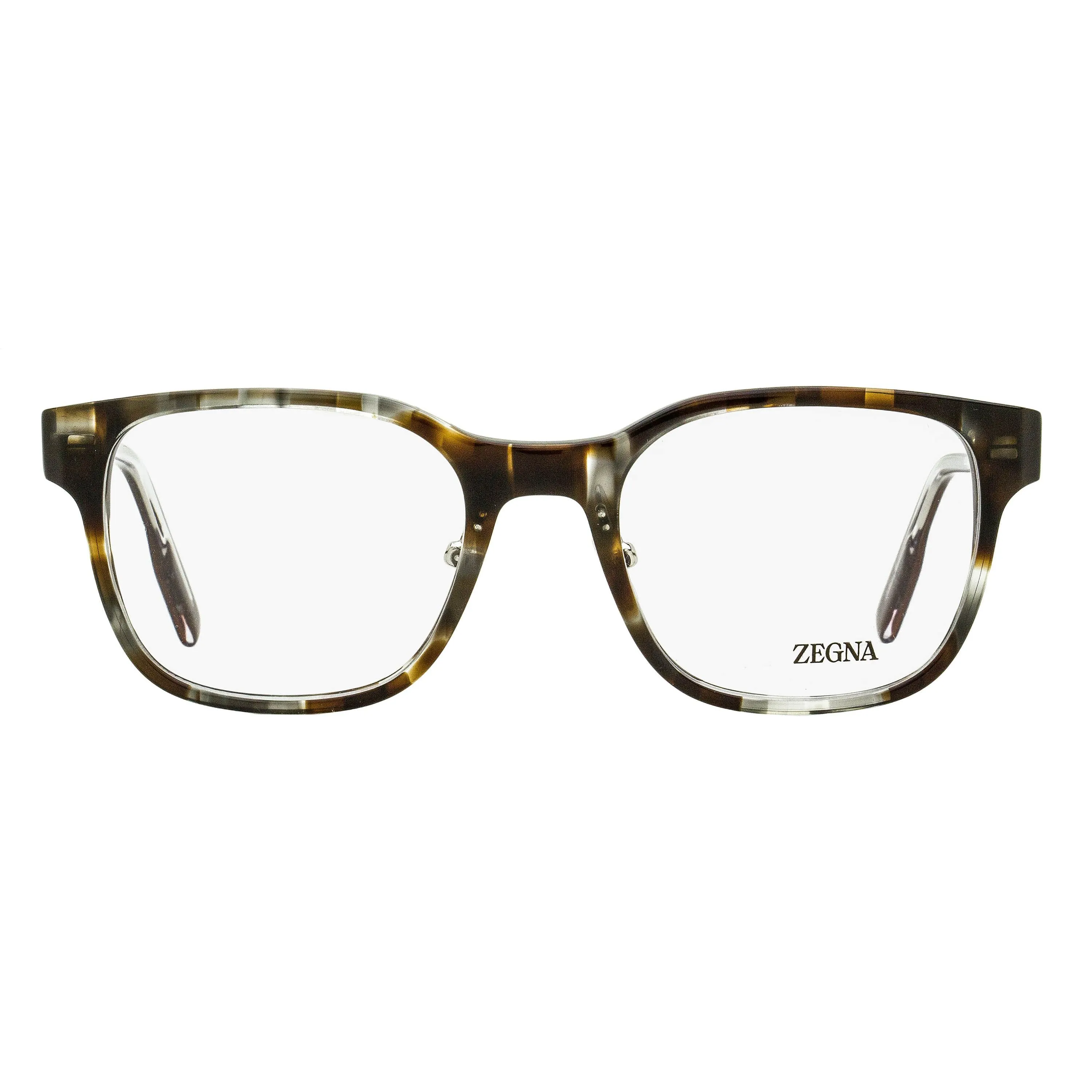 Zegna Square Acetate Eyeglasses EZ5253 001 Shiny Black 53mm sold by Zulily product image thumbnail 4