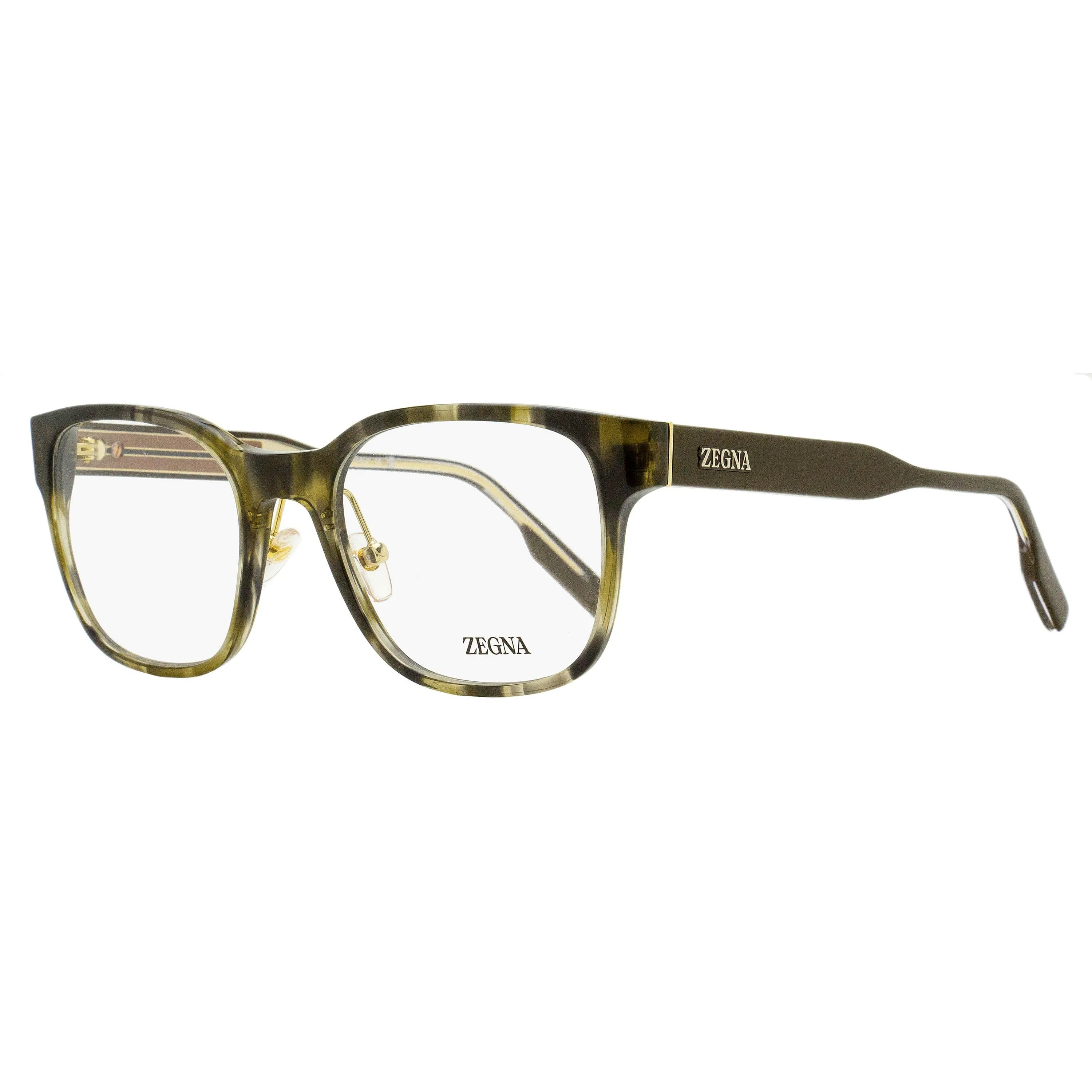 Zegna Square Acetate Eyeglasses EZ5253 001 Shiny Black 53mm sold by Zulily product image thumbnail 5