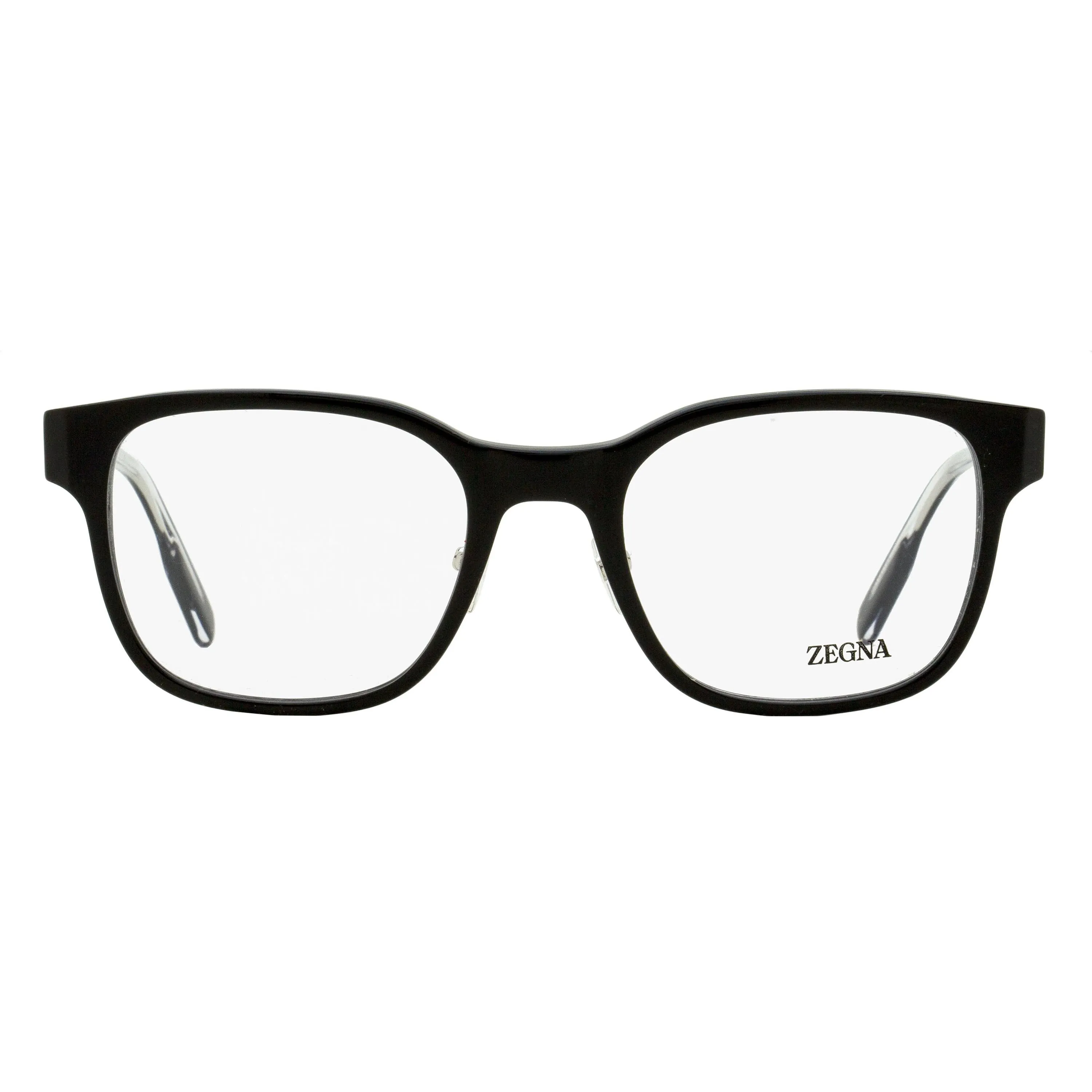 Zegna Square Acetate Eyeglasses EZ5253 001 Shiny Black 53mm sold by Zulily product image thumbnail 2