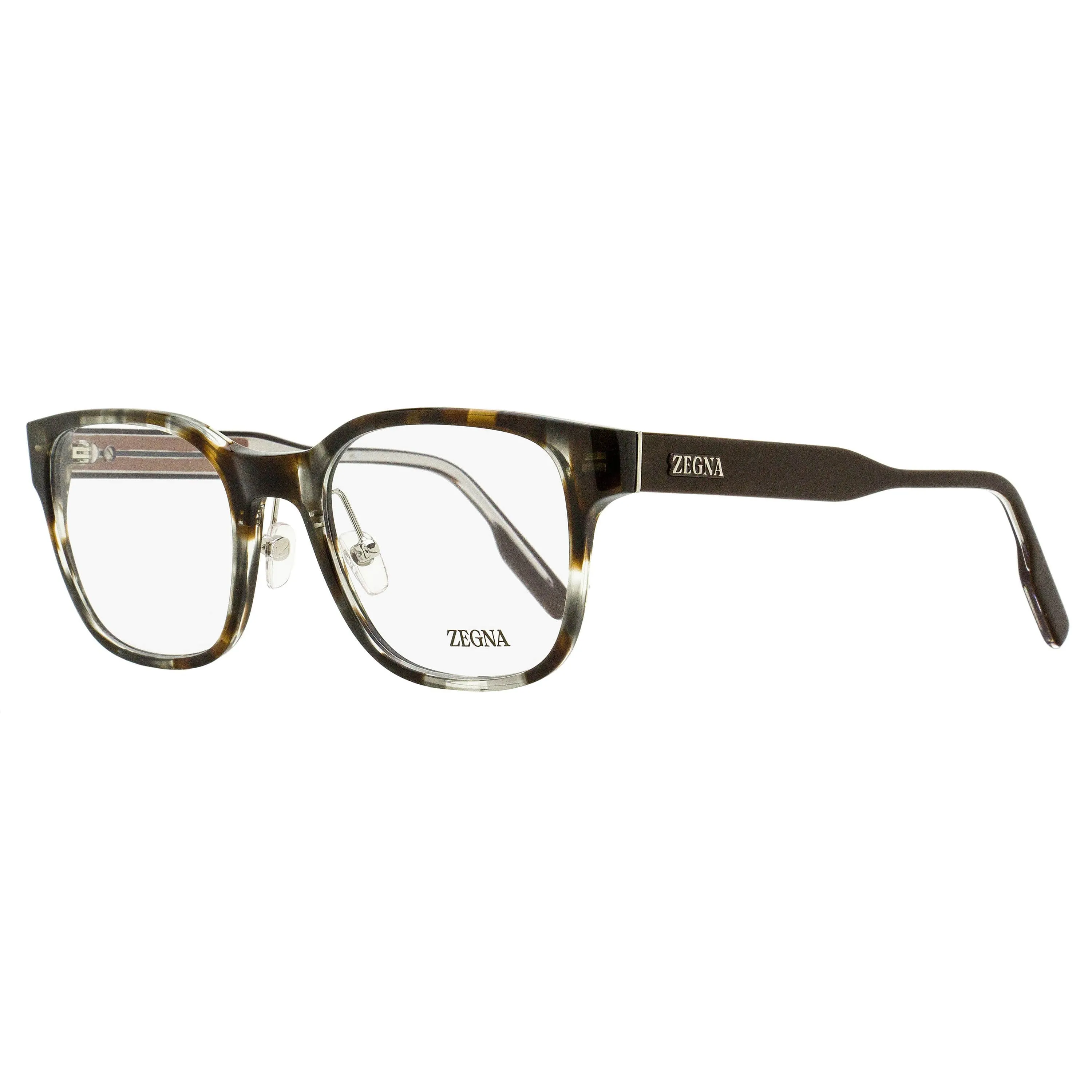 Zegna Square Acetate Eyeglasses EZ5253 001 Shiny Black 53mm sold by Zulily product image thumbnail 3