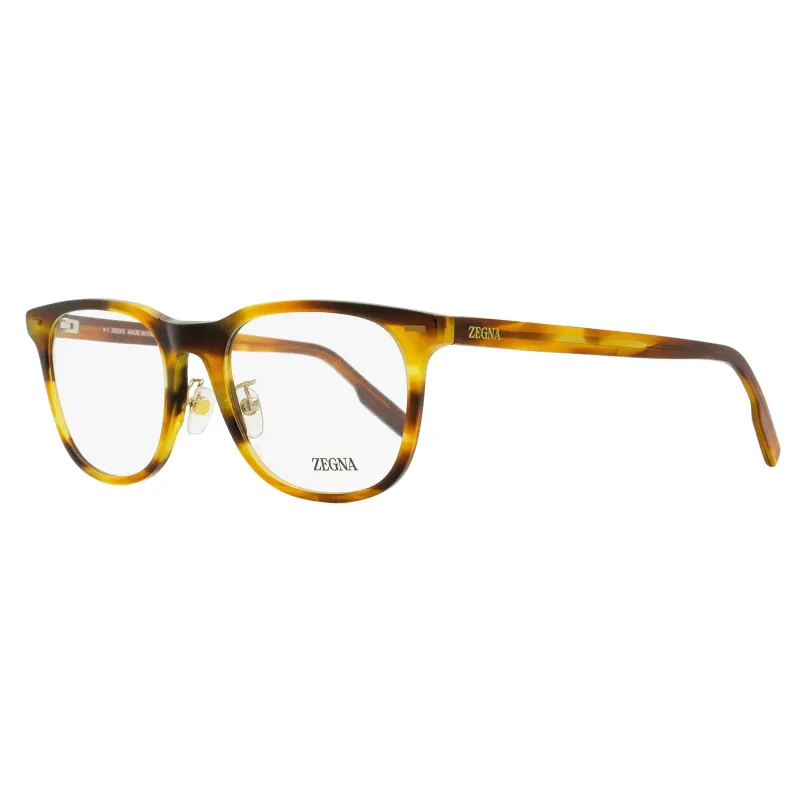 Zegna Rounded Leggerissimo Eyeglasses EZ5248-H 056 Brown Melange 53mm made by Ermenegildo Zegna
