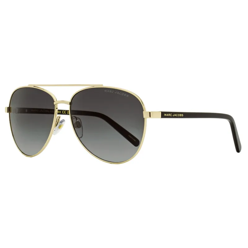 Marc Jacobs Classic Pilot Sunglasses Marc 760/S RHL9O Gold/Black 60mm made by Marc Jacobs