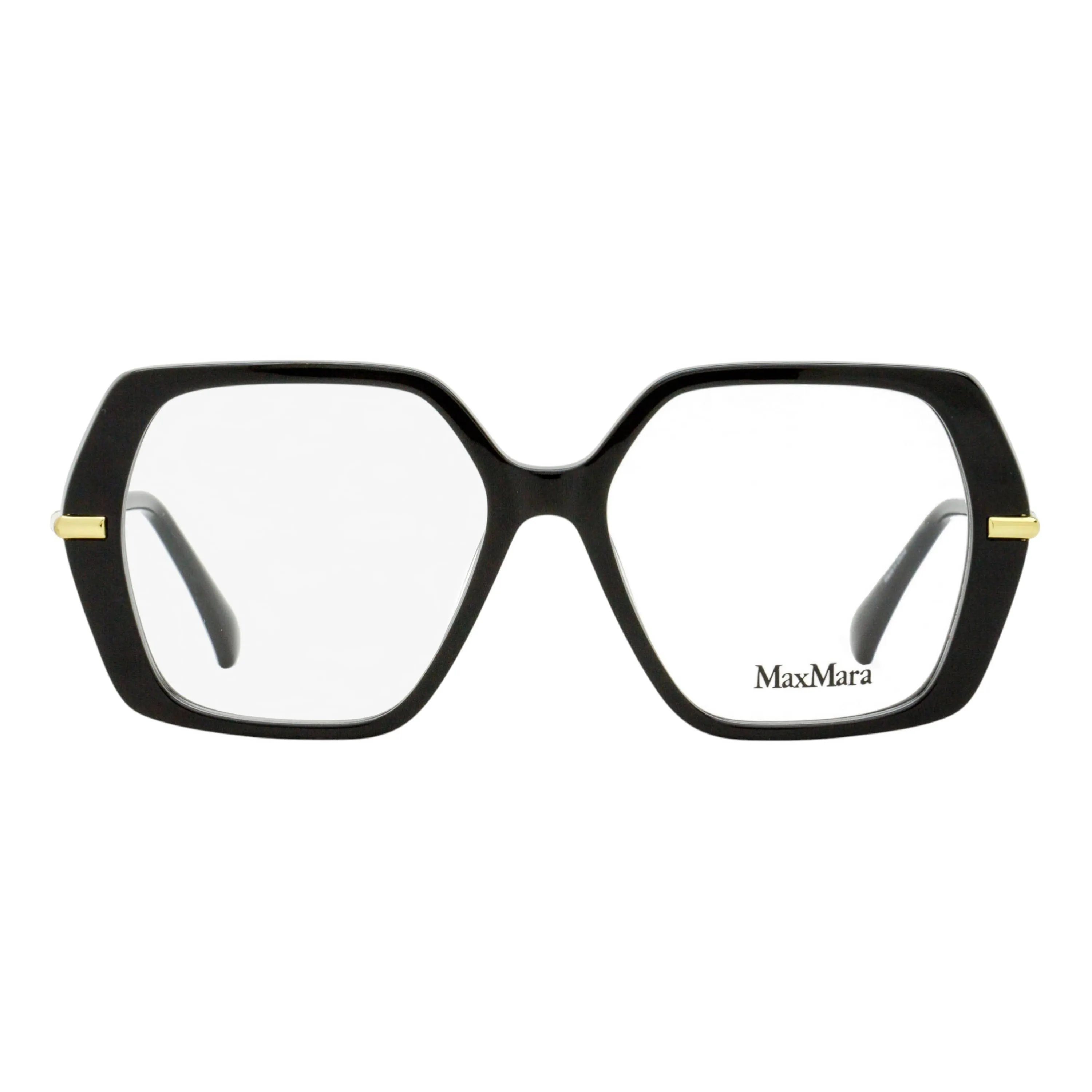 Max Mara Geometric Eyeglasses MM5175 001 Black/Gold 52mm sold by Zulily product image thumbnail 2