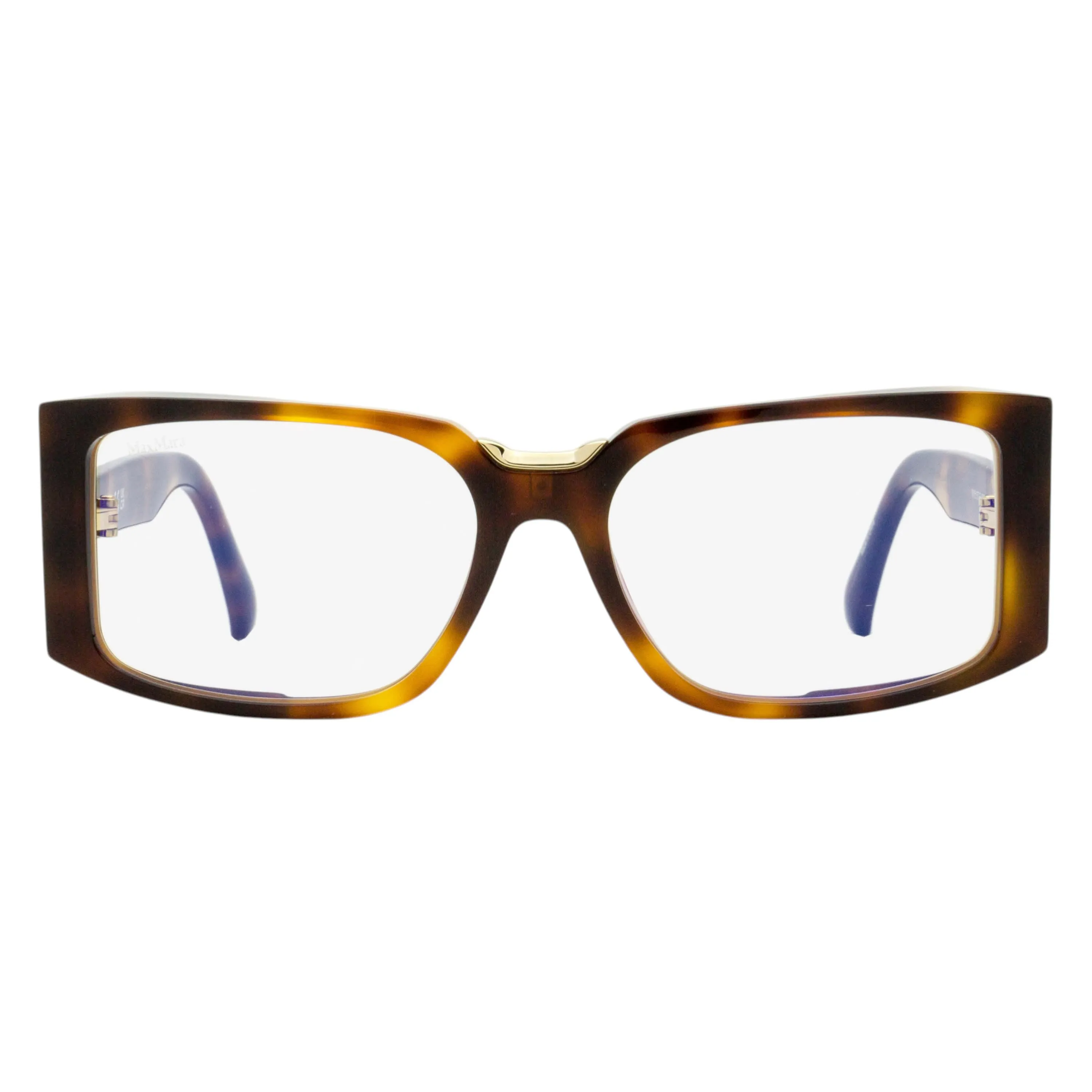 Max Mara Rectangular Blue Block Eyeglasses MM5157-B 001 Black/Gold 54mm sold by Zulily product image thumbnail 4