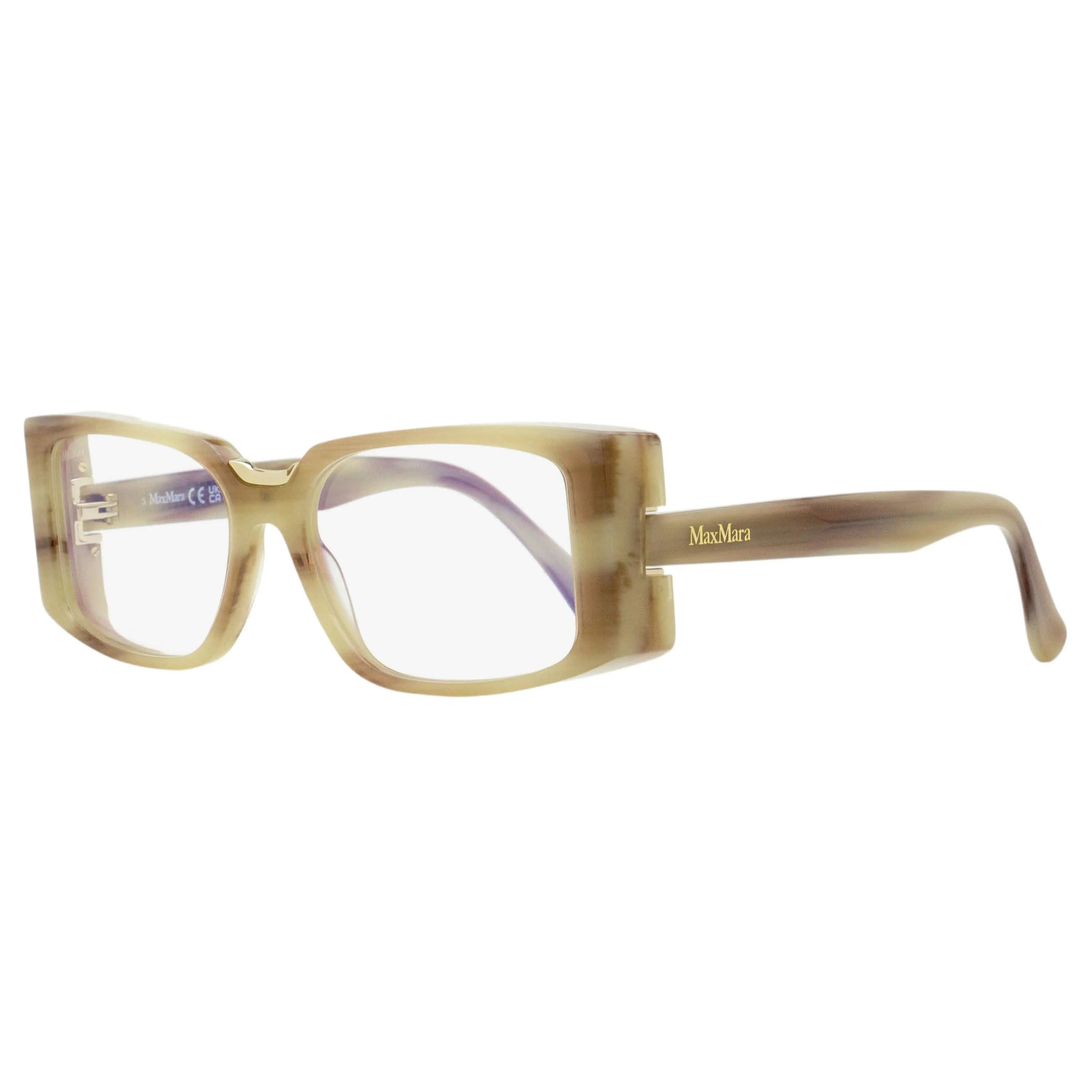 Max Mara Rectangular Blue Block Eyeglasses MM5157-B 001 Black/Gold 54mm sold by Zulily product image thumbnail 5