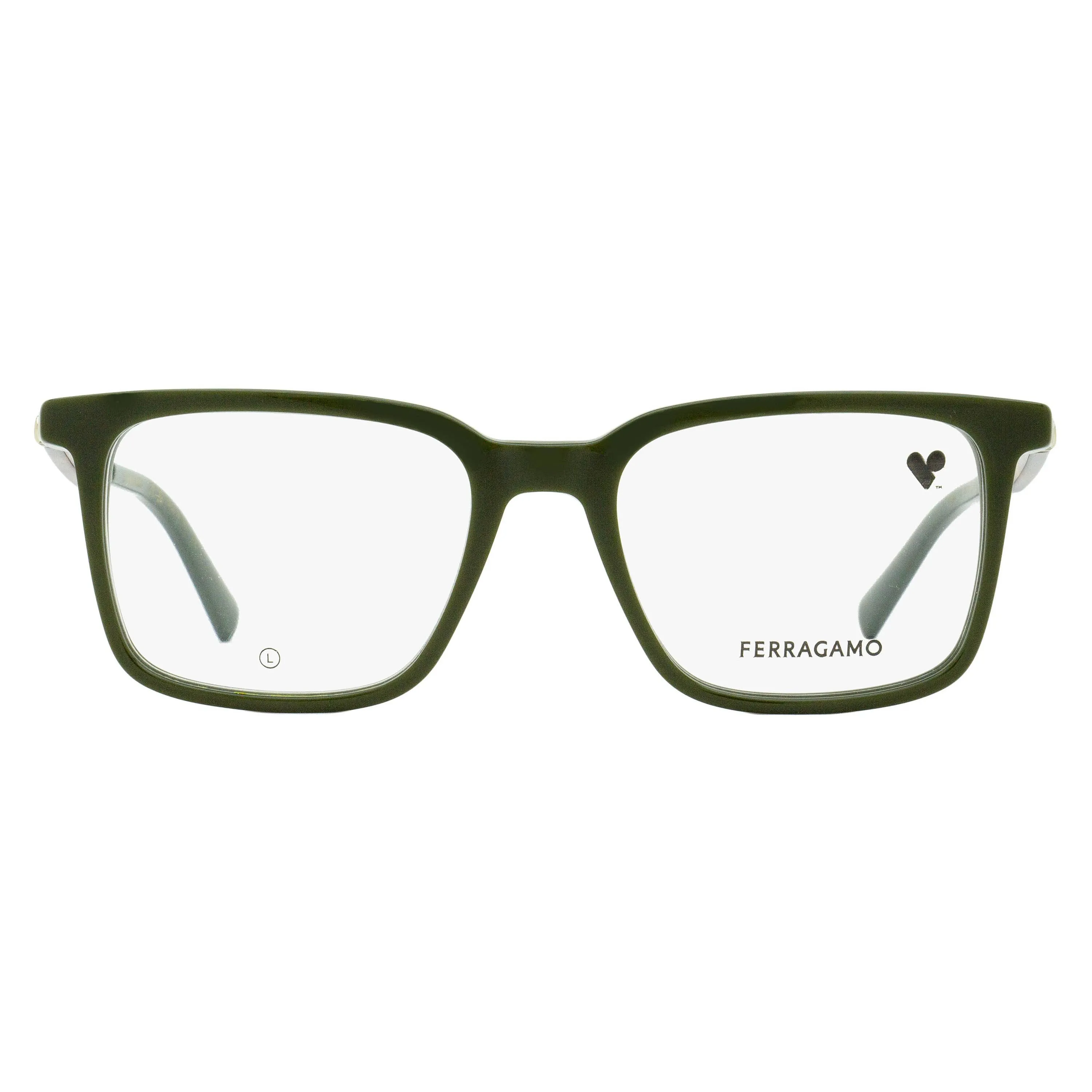 Ferragamo Rectangular Eyeglasses SF2969 302 Dark Green 53mm sold by Zulily product image thumbnail 2