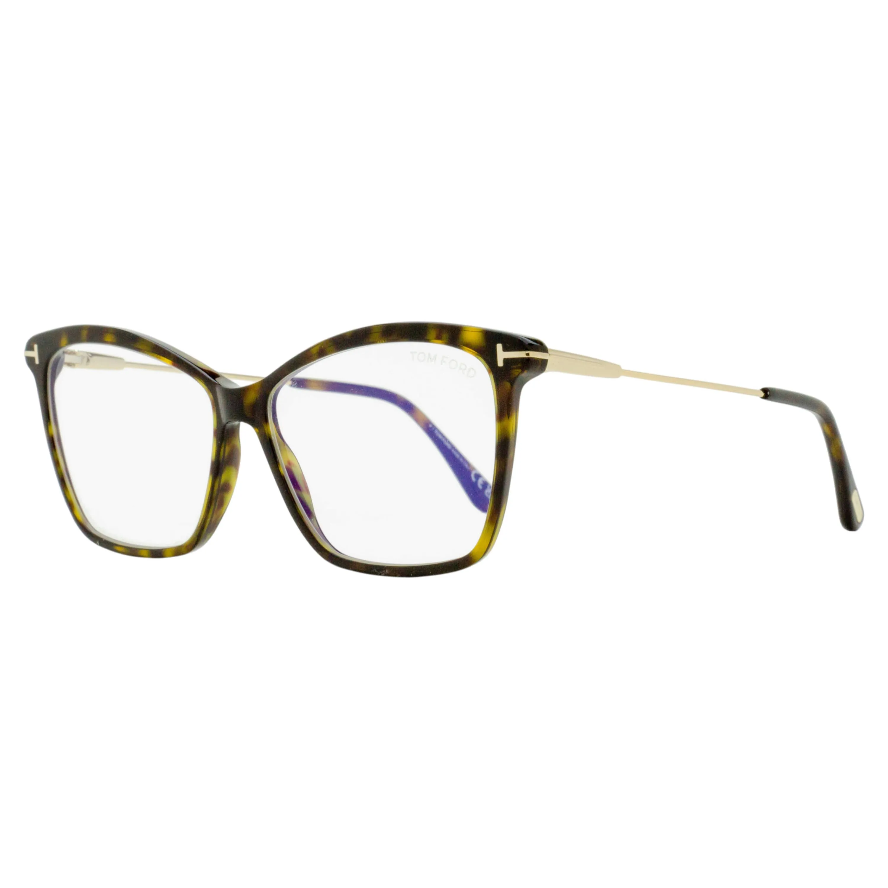 Tom Ford Butterfly Blue Block Eyeglasses TF5687-B 001 Black/Gold 56mm Ft5687 sold by Zulily product image thumbnail 5