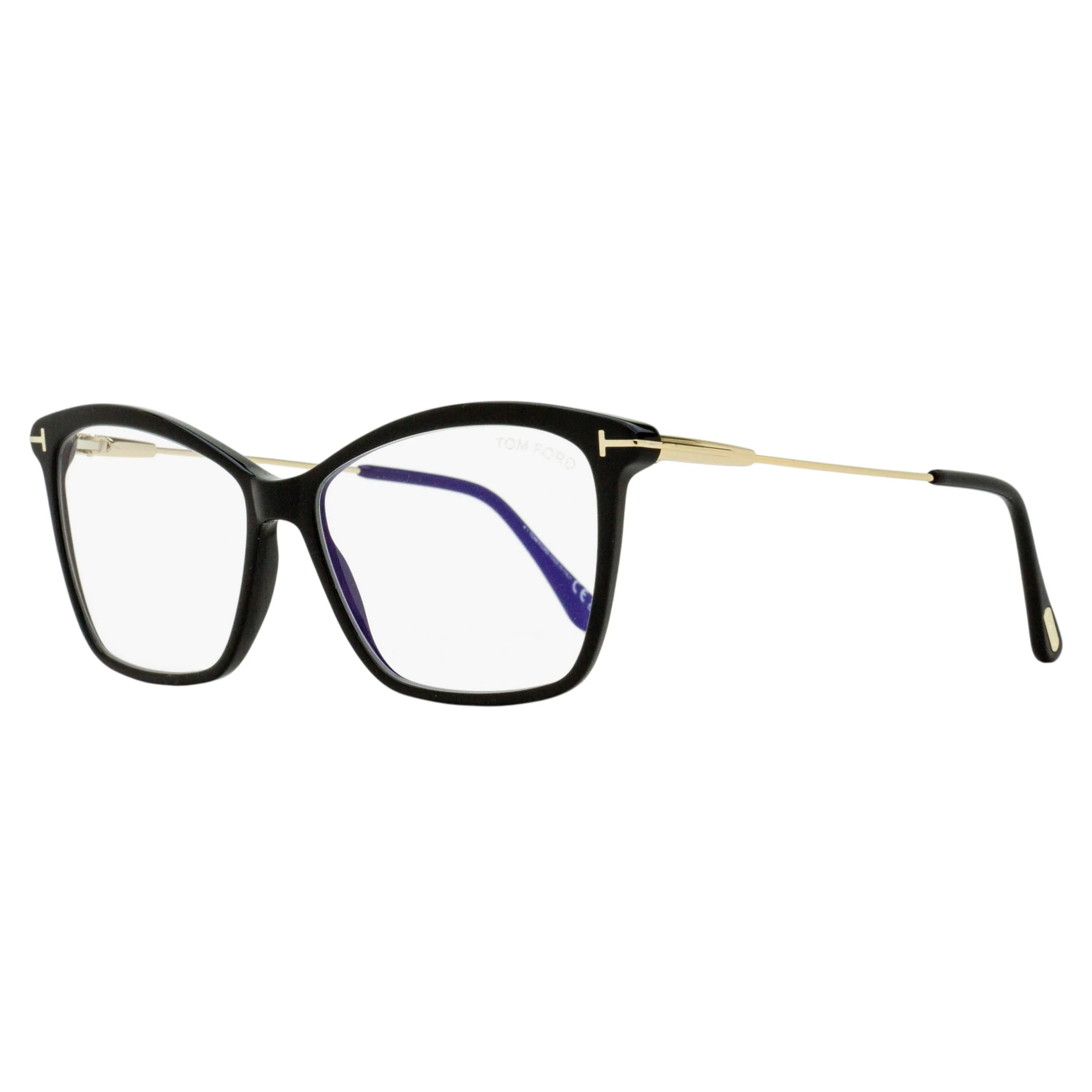 Tom Ford Butterfly Blue Block Eyeglasses TF5687-B 001 Black/Gold 56mm Ft5687 sold by Zulily