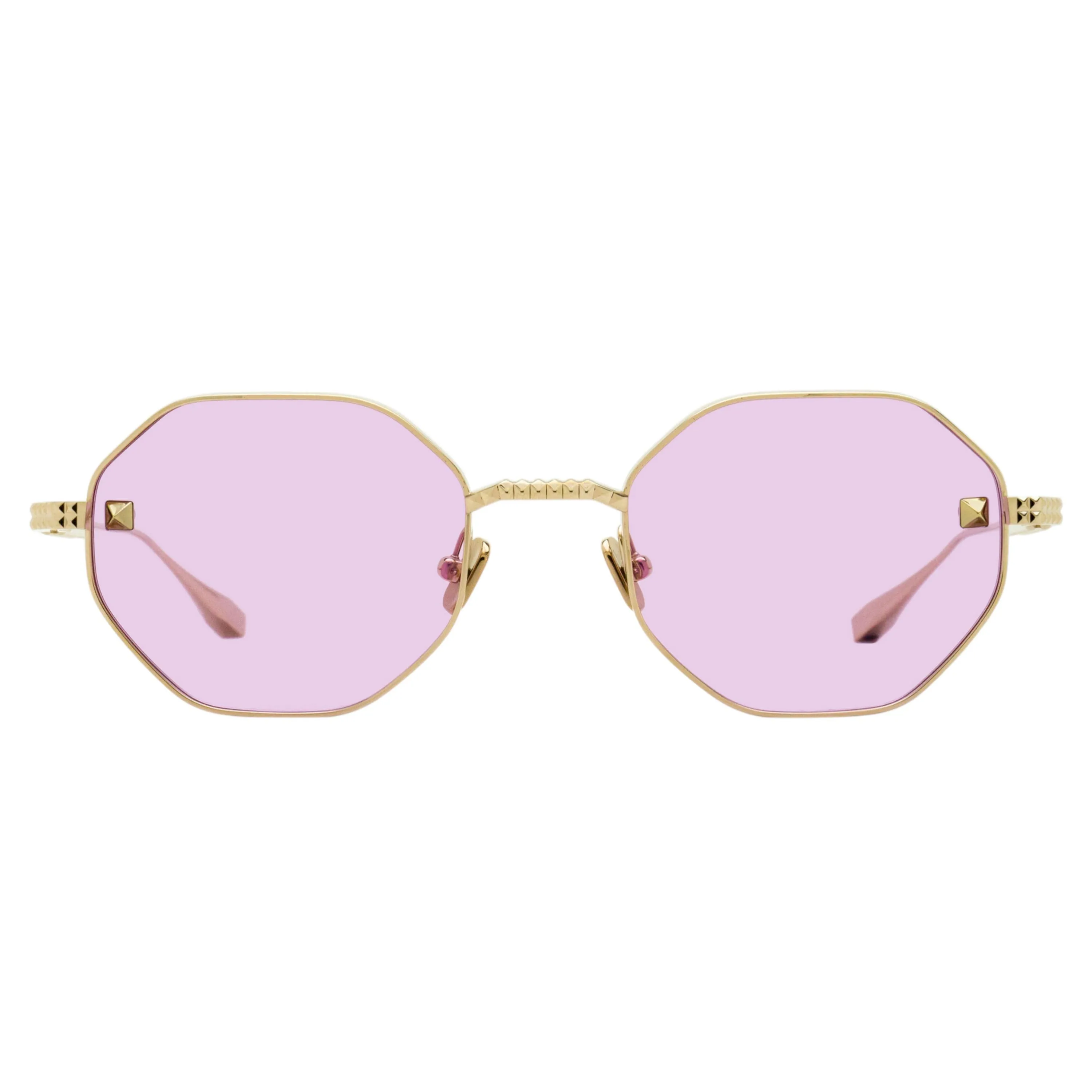 Valentino Titanium V-Stud Sunglasses VLX-122 a Gold 52mm sold by Zulily product image thumbnail 2