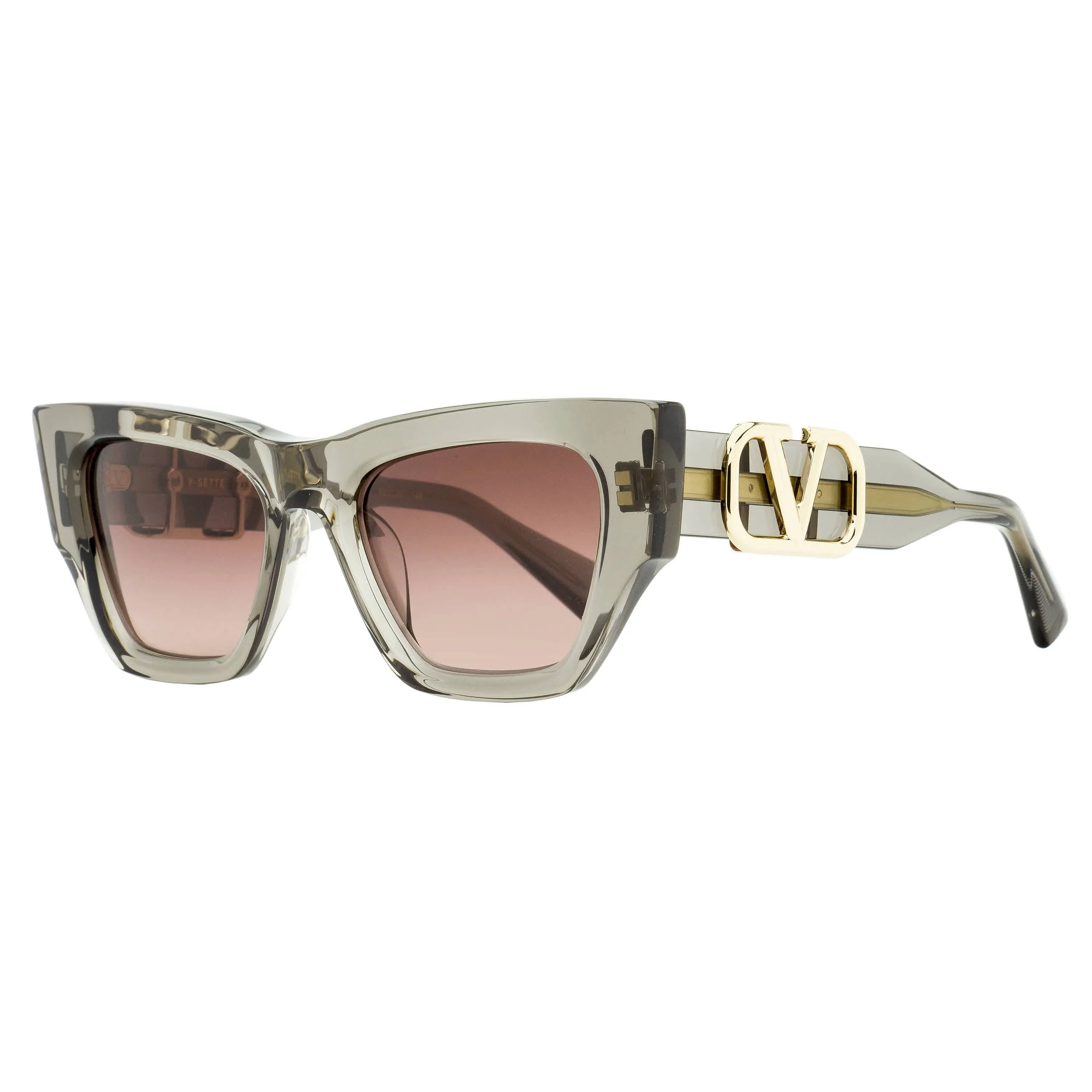 Valentino V-Sette Sunglasses VLS-166 C Transparent Gray 52mm sold by Zulily