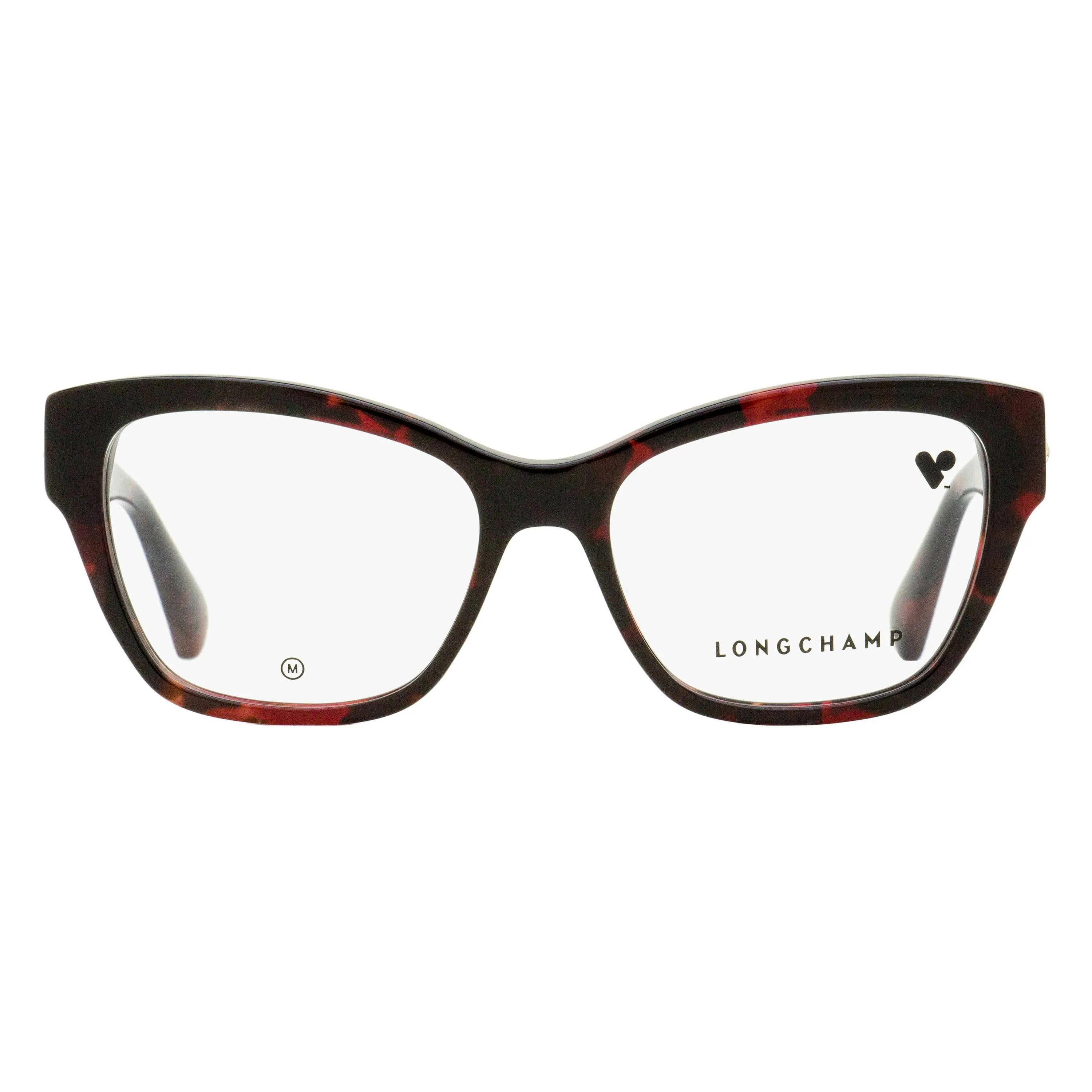 Longchamp Geometric Butterfly Eyeglasses LO2742L 640 Red Havana 52mm sold by Zulily product image thumbnail 2