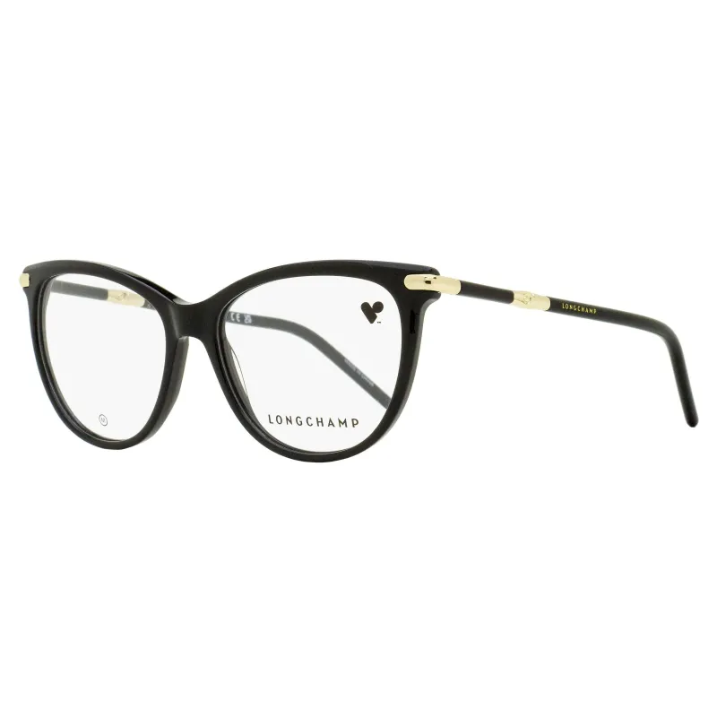 Longchamp Soft Oval Eyeglasses LO2727 001 Black 53mm made by Longchamp