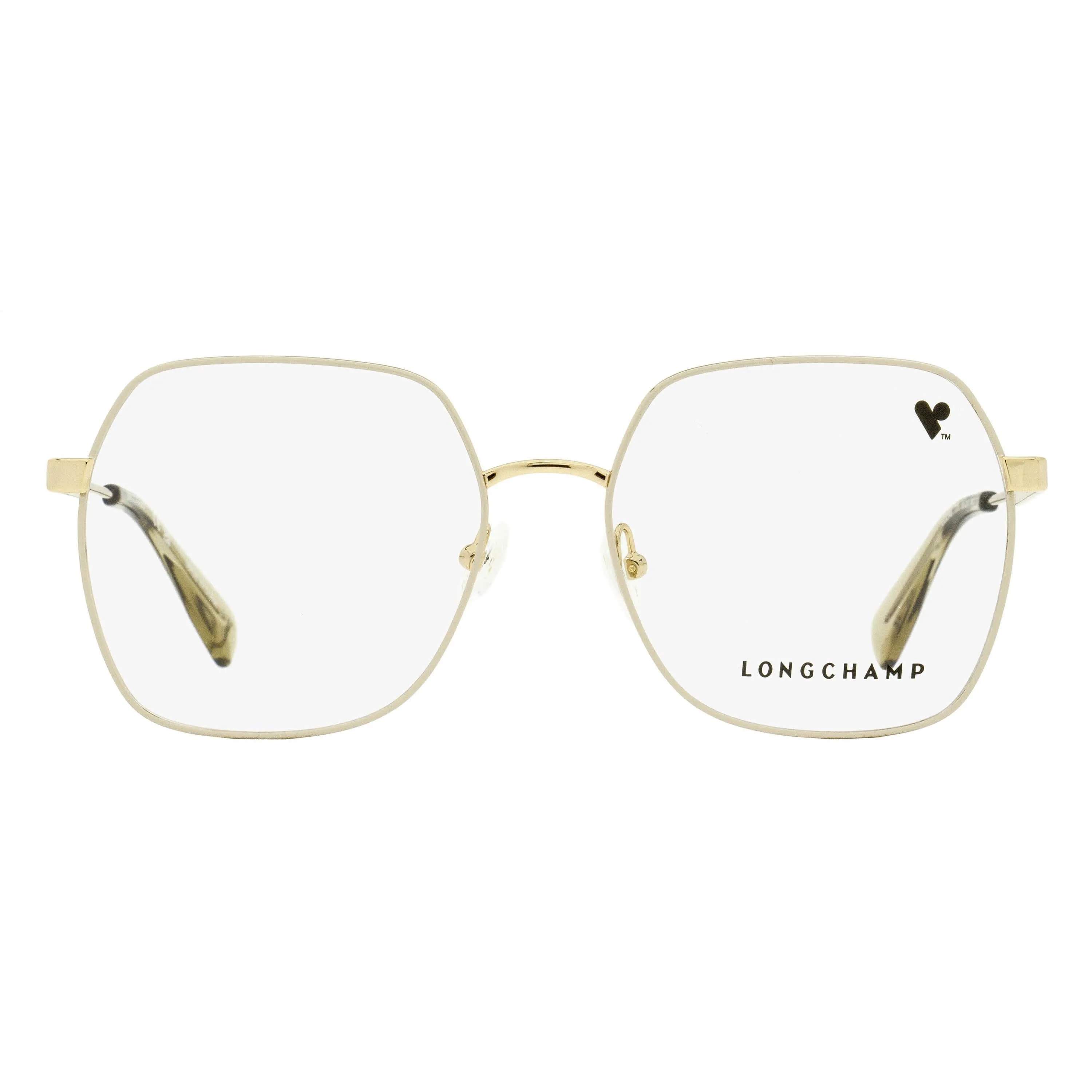 Longchamp LGP Square Eyeglasses LO2148 728 Gold/Black 55mm sold by Zulily product image thumbnail 4