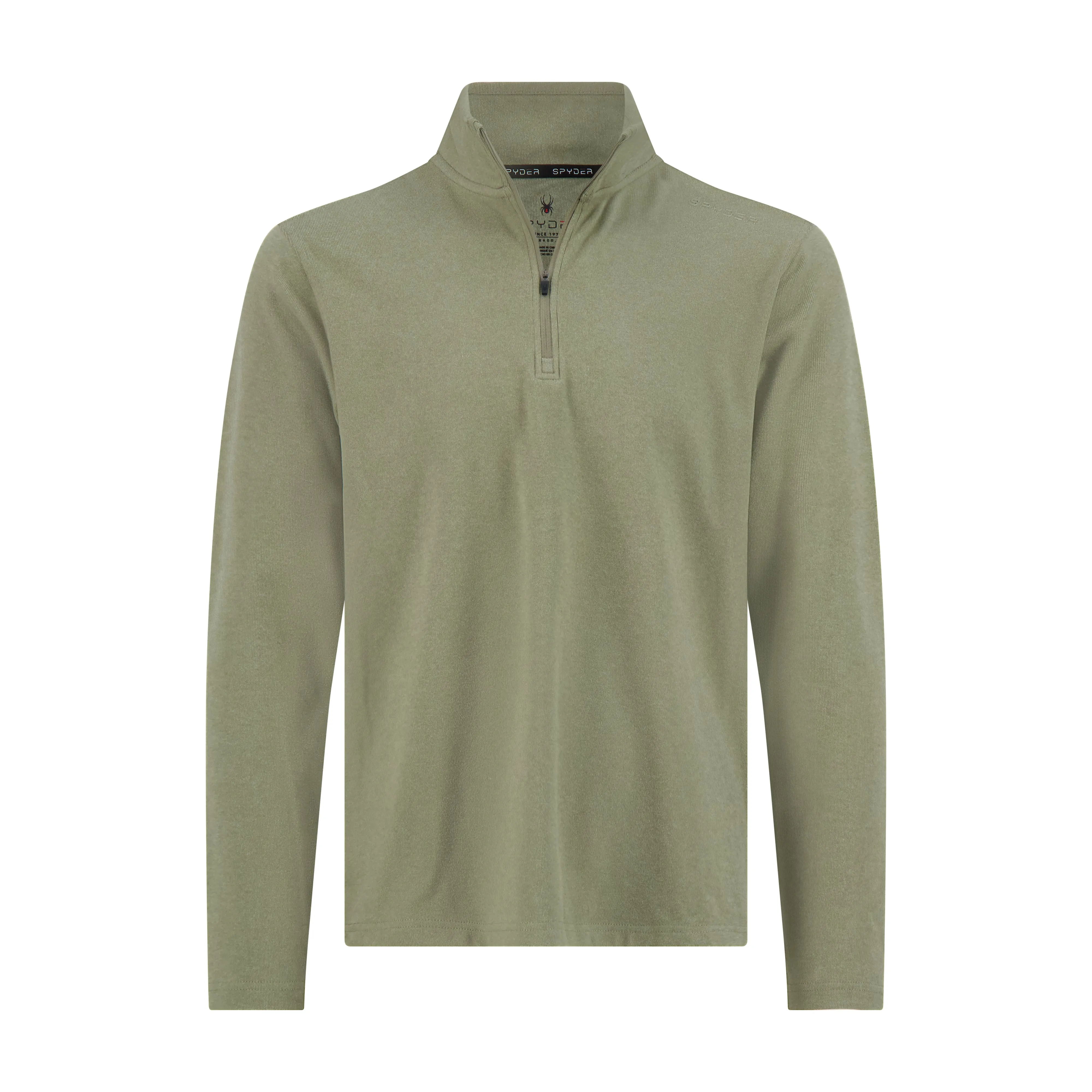 Men's Brushed Vertical Stripe Quarter Zip - Brown sold by Zulily