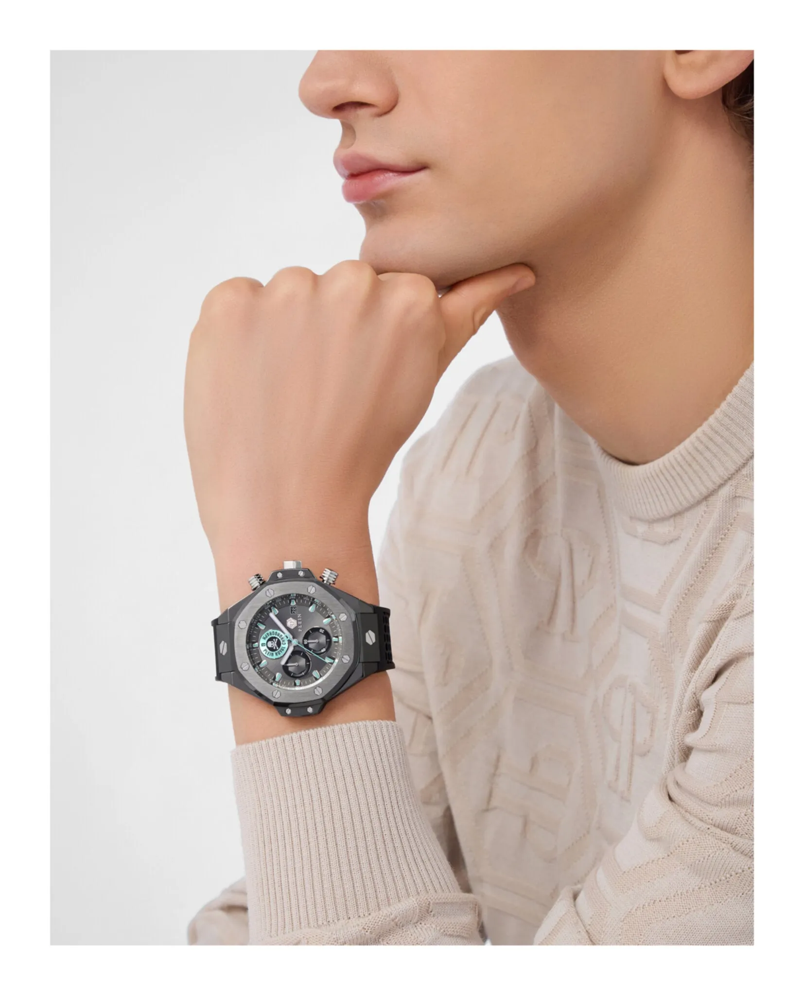 Philipp Plein Chrono Royal Silicone Watch sold by Zulily product image thumbnail 4