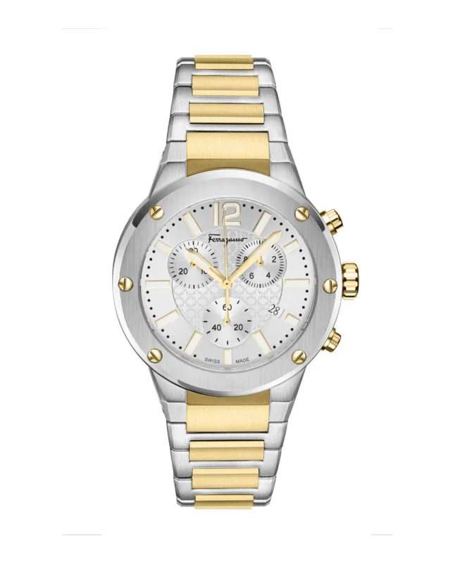 Ferragamo F-80 Chrono Bracelet Watch made by Salvatore Ferragamo