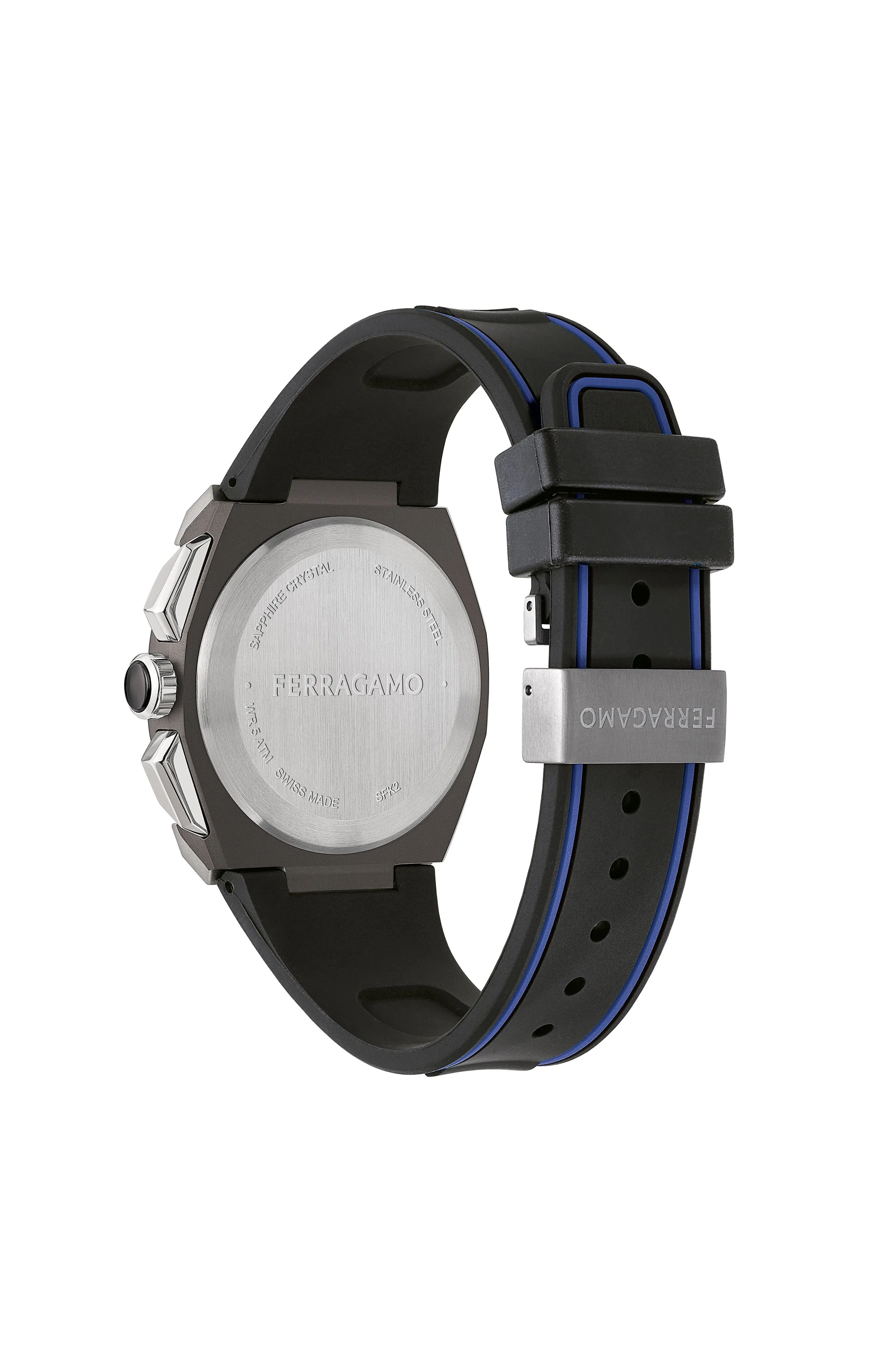 Ferragamo Supreme Chrono Silicone Watch sold by Zulily product image thumbnail 3