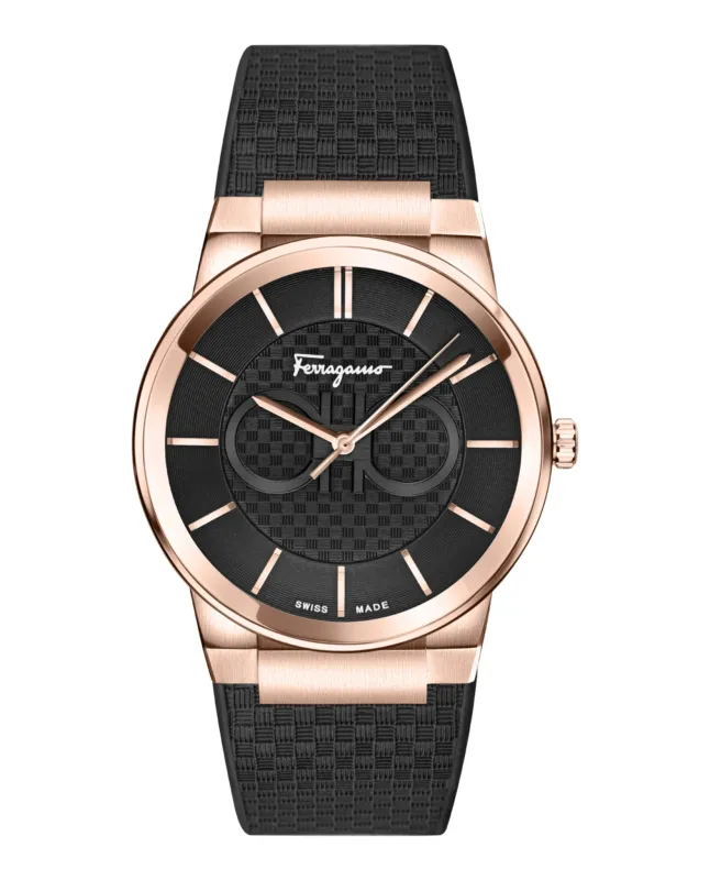 Ferragamo Sapphire Silicone Watch made by Salvatore Ferragamo