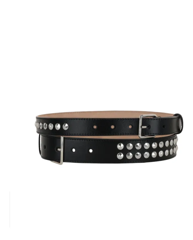Alexander McQueen Women's Studded Double Belt made by Alexander McQueen