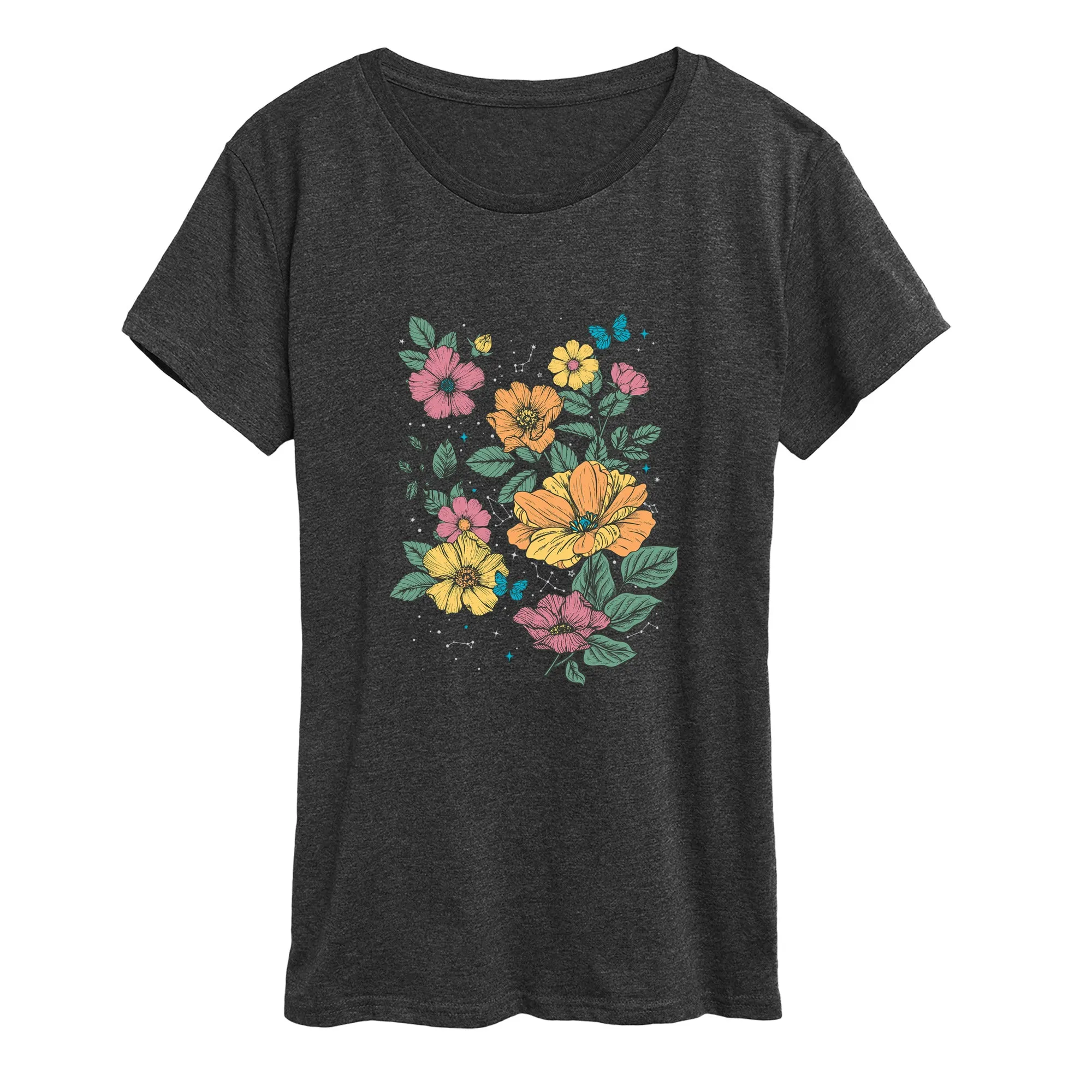 Instant Message - Wild Flowers - Women's Short Sleeve Graphic T-Shirt sold by Zulily product image thumbnail 2