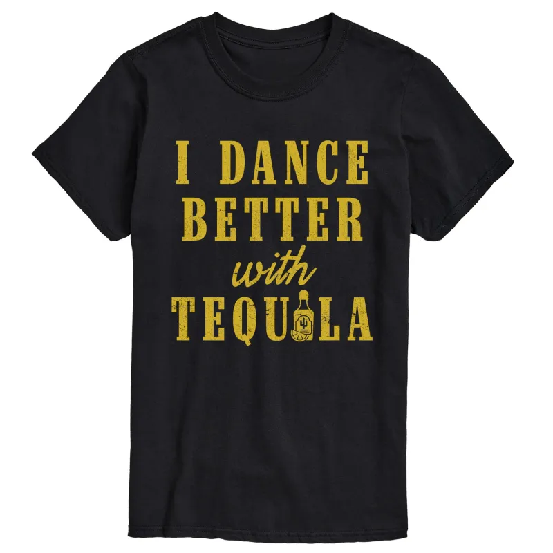 Instant Message - Dance Better With Tequila - Men's Short Sleeve Graphic T-Shirt made by Zulily