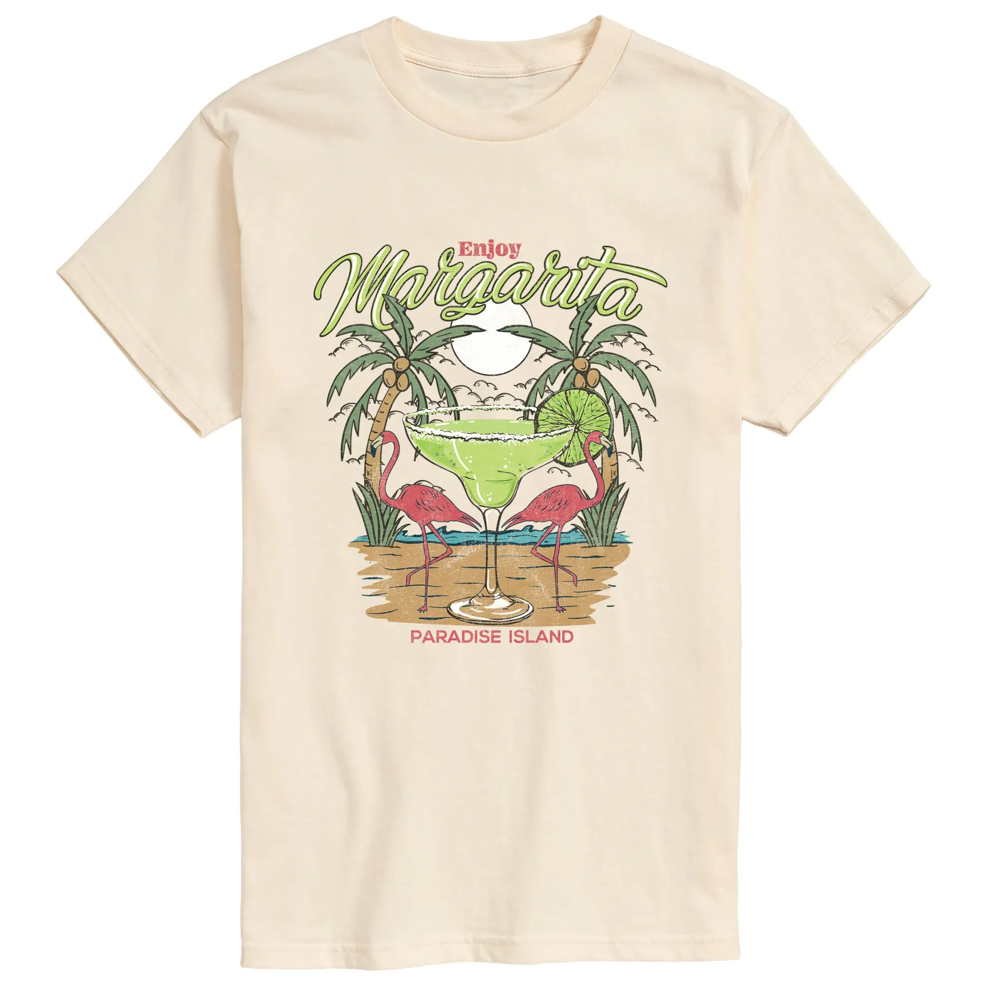 Instant Message - Enjoy Margarita Paradise - Men's Short Sleeve Graphic T-Shirt sold by Zulily
