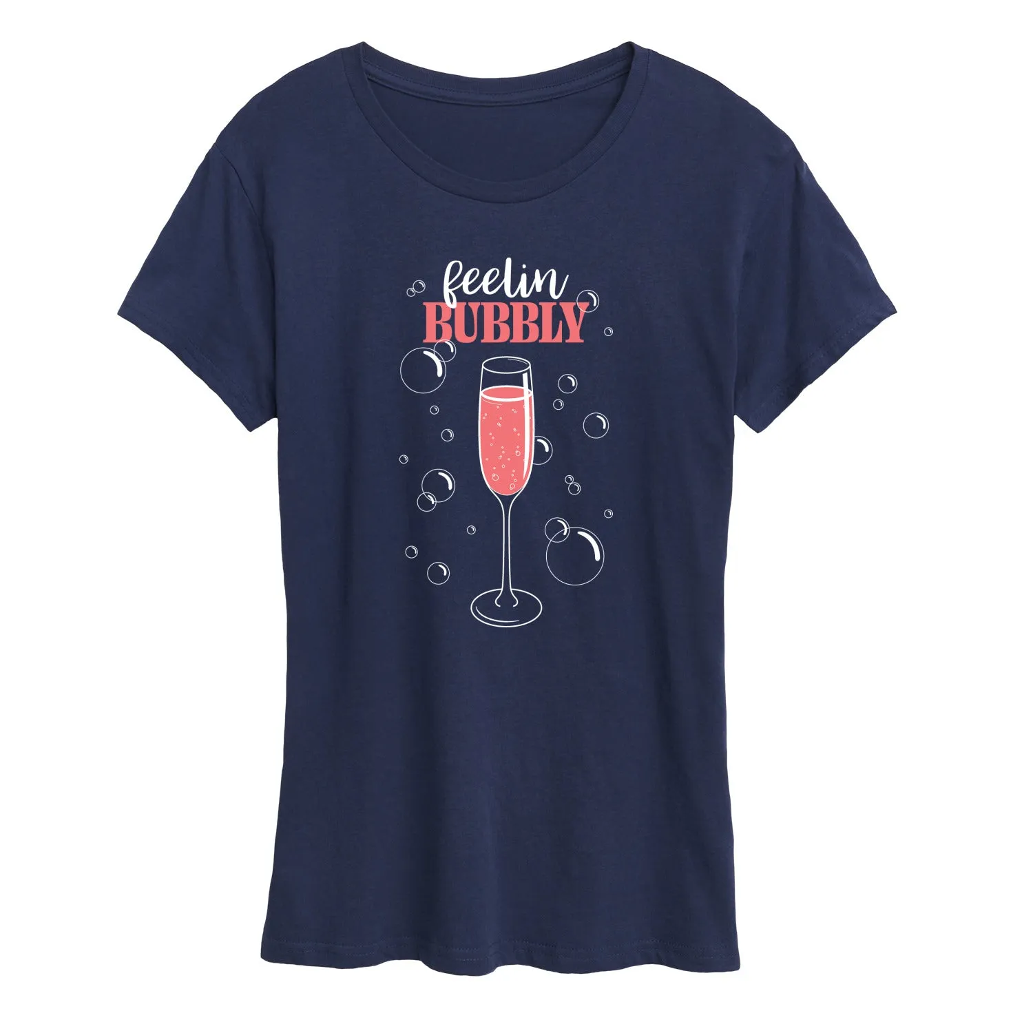 Instant Message - Feelin Bubbly Champagne - Women's Short Sleeve Graphic T-Shirt sold by Zulily product image thumbnail 2