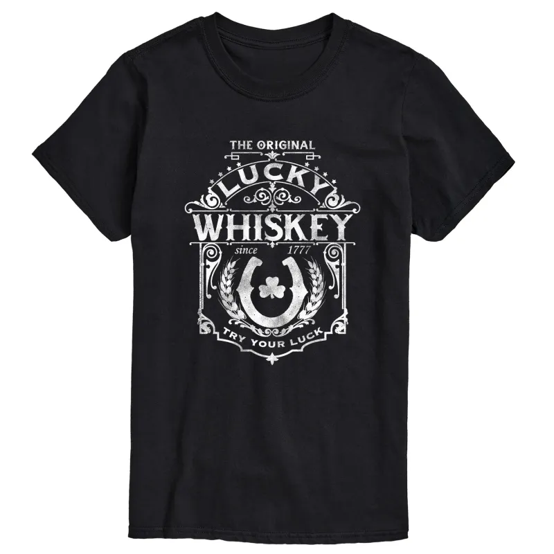 Instant Message - Lucky Irish Whiskey - Men's Short Sleeve Graphic T-Shirt made by Zulily