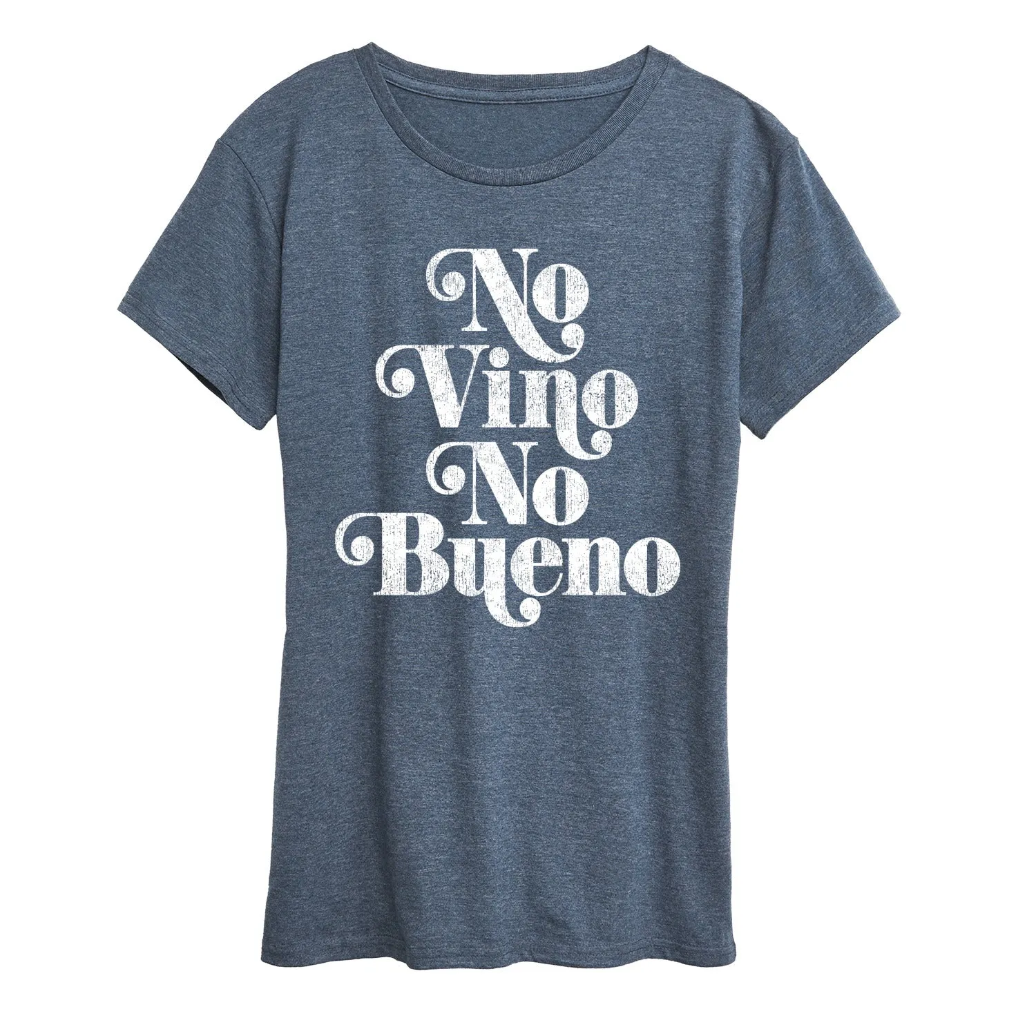 Instant Message - No Vino No Bueno - Women's Short Sleeve Graphic T-Shirt sold by Zulily product image thumbnail 2