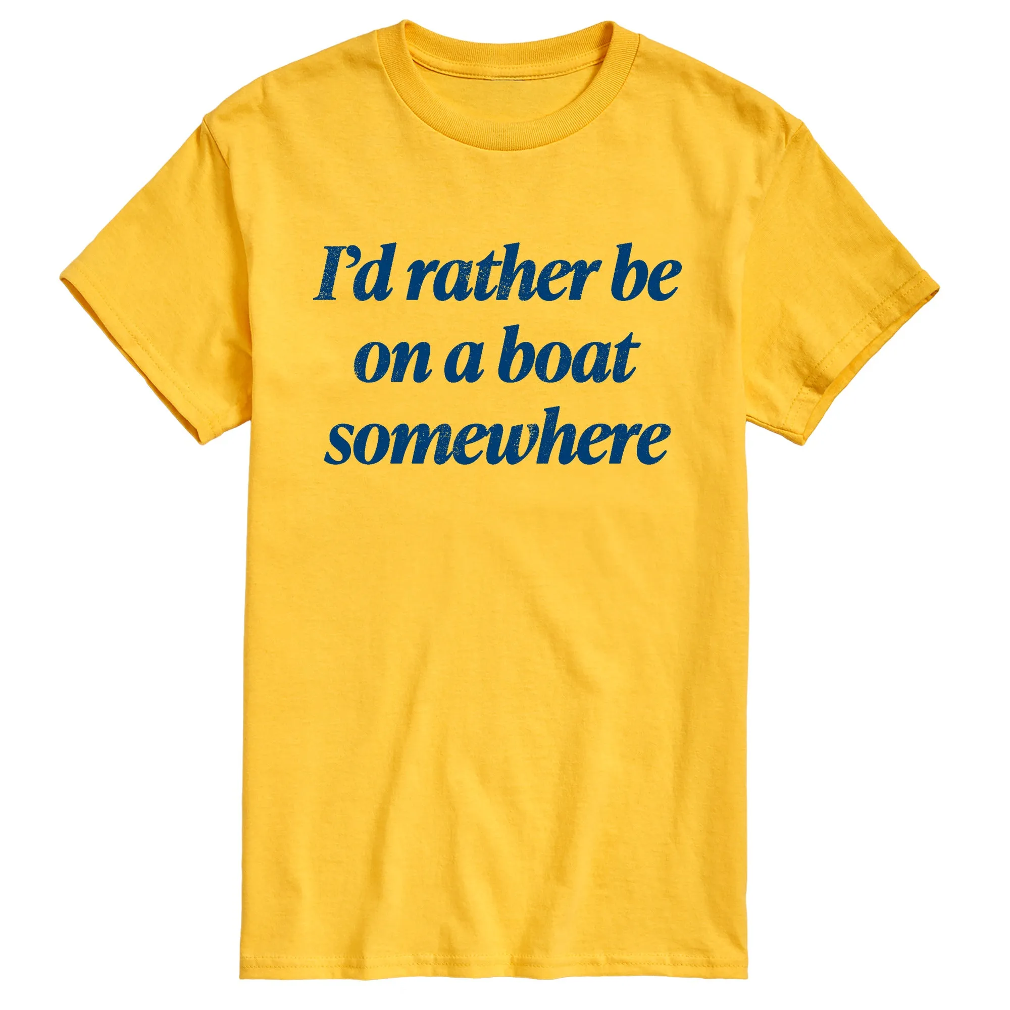 Instant Message - On Boat Somewhere - Men's Short Sleeve Graphic T-Shirt sold by Zulily