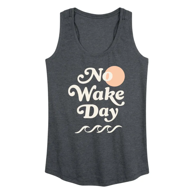 Instant Message - No Wake Day - Women's Racerback Graphic Tank made by Zulily