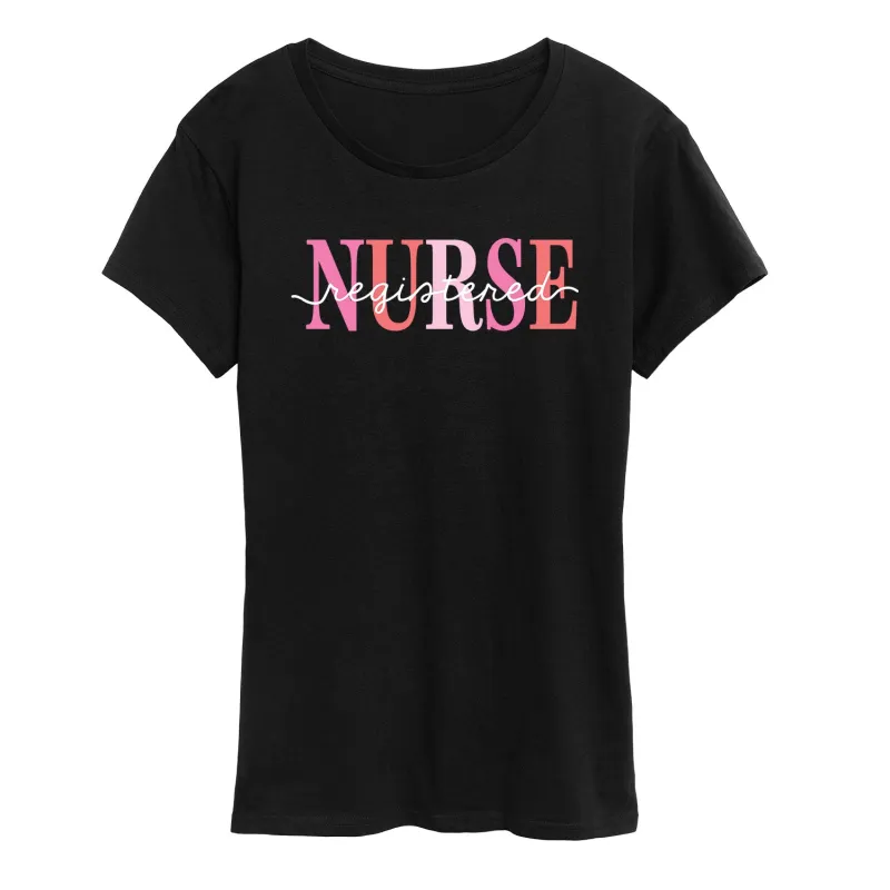 Instant Message - Registered Nurse - Women's Short Sleeve Graphic T-Shirt made by Zulily