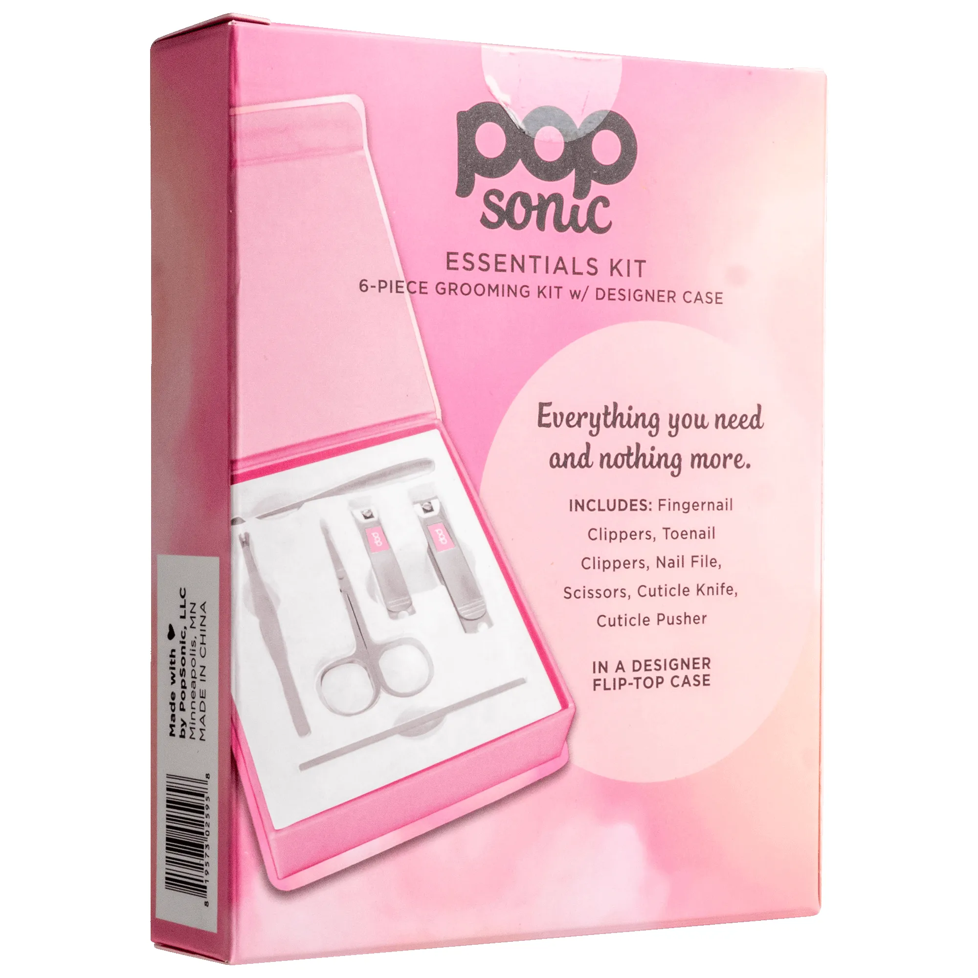 Pop Sonic 6-Piece Nail Kit & Case Set (White Marble) sold by Zulily product image thumbnail 3