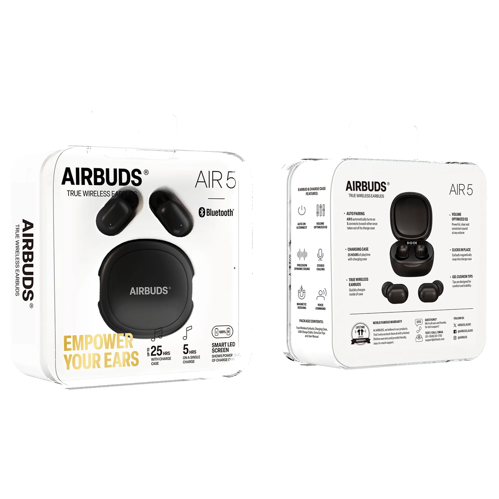 Airbuds AIR5 True Wireless Earbuds (White) sold by Zulily