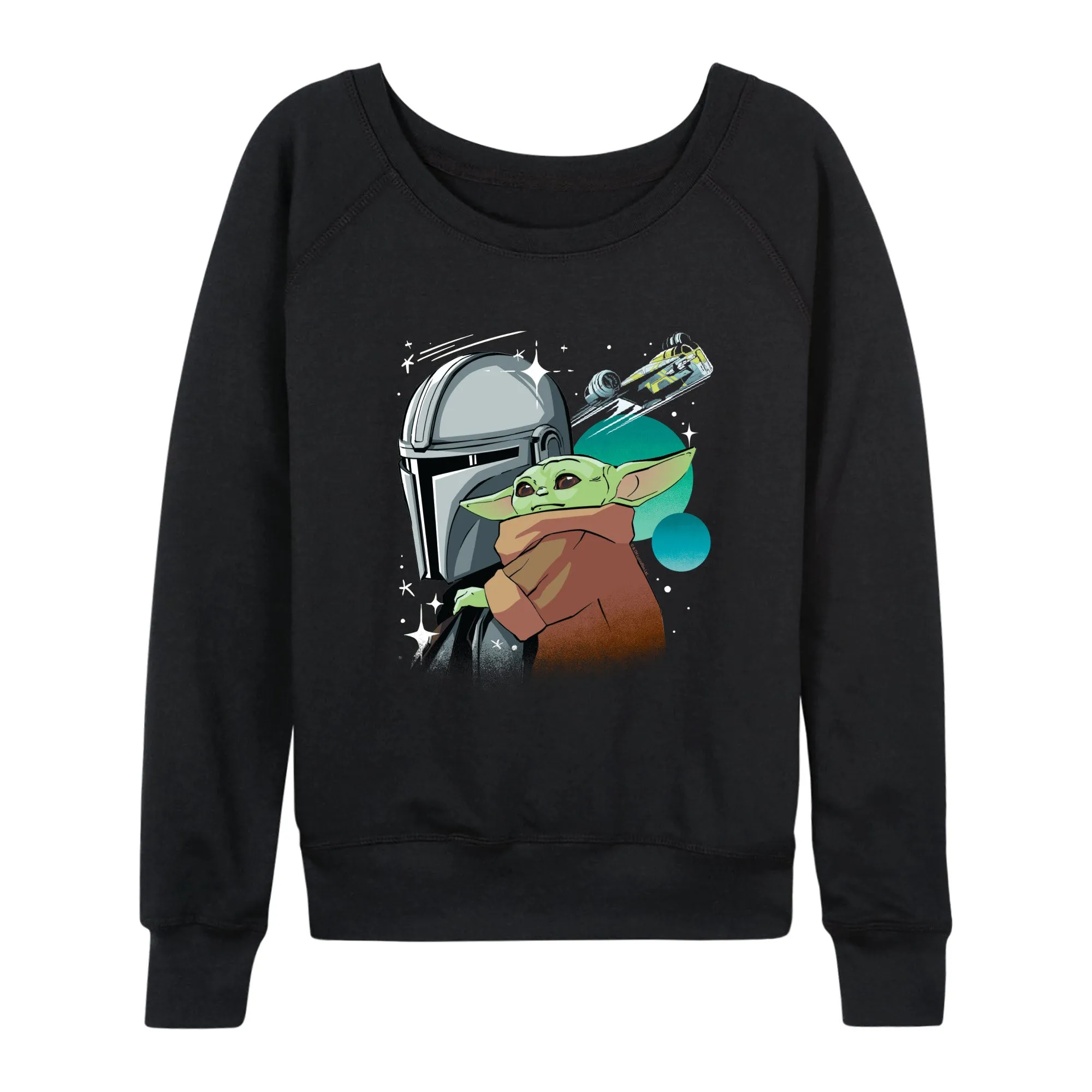 The Mandalorian And Grogu - Pose - Women's French Terry Long Sleeve Pullover sold by Zulily