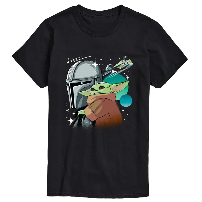 The Mandalorian And Grogu - Pose - Men's Short Sleeve Graphic T-Shirt made by Star Wars