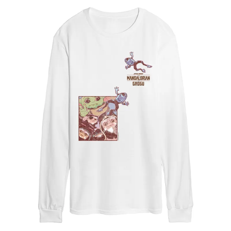 The Mandalorian And Grogu - Frogs - Men's Long Sleeve Graphic T-Shirt made by Star Wars