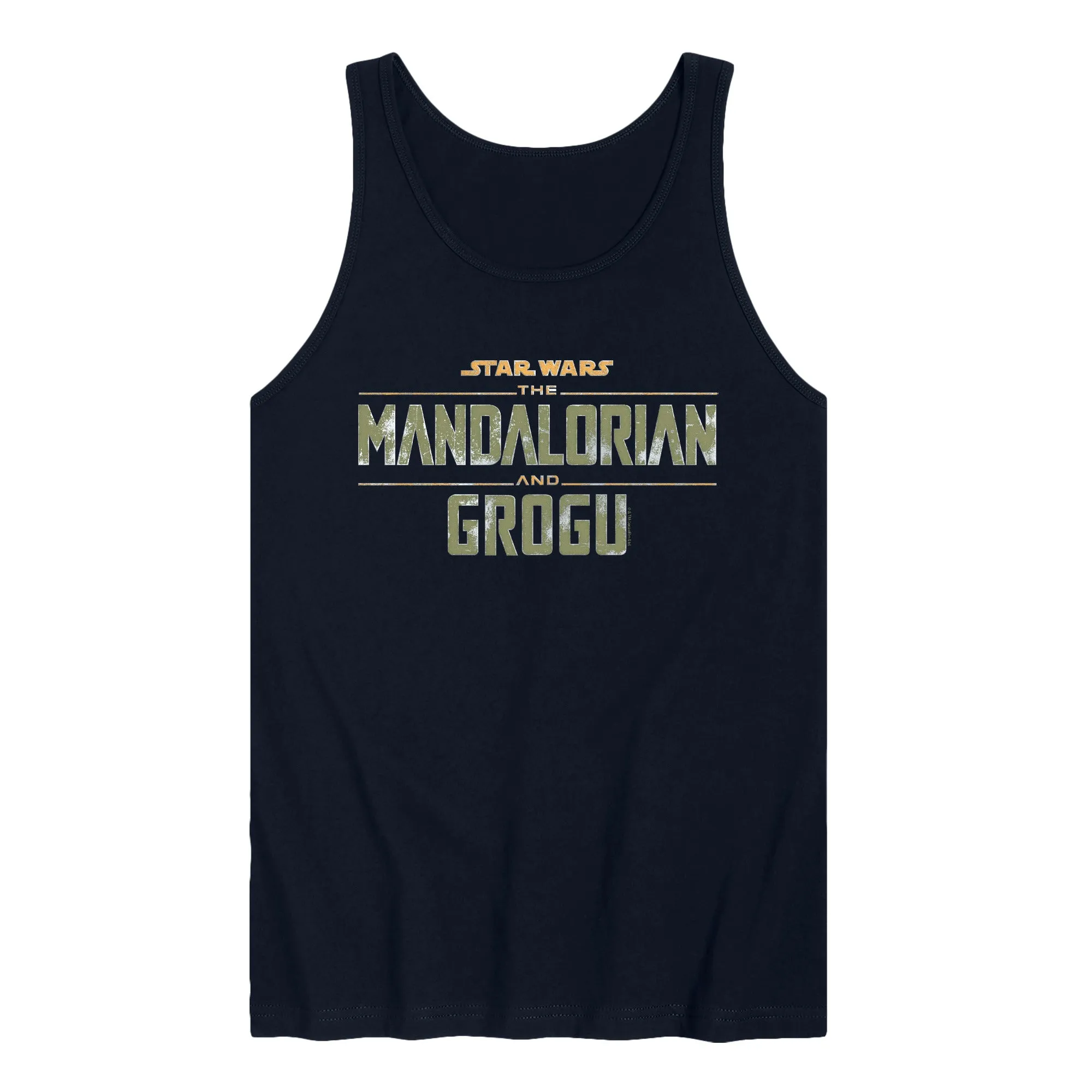 The Mandalorian And Grogu - Logo Grit - Men's Sleeveless Graphic Tank sold by Zulily