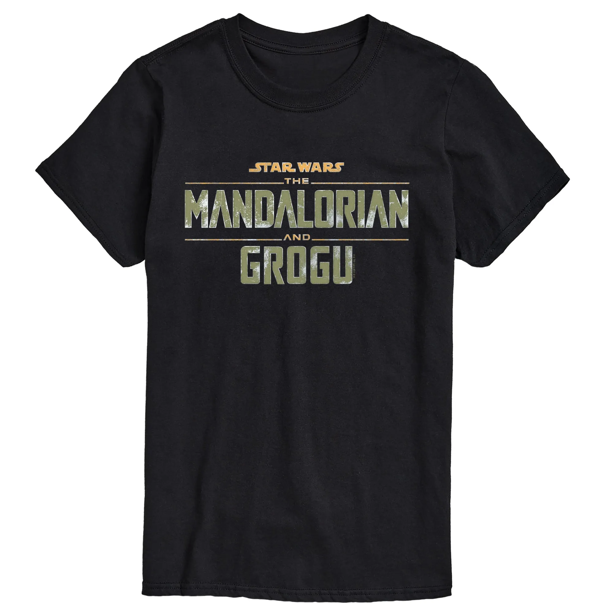 The Mandalorian And Grogu - Logo Grit - Men's Short Sleeve Graphic T-Shirt sold by Zulily