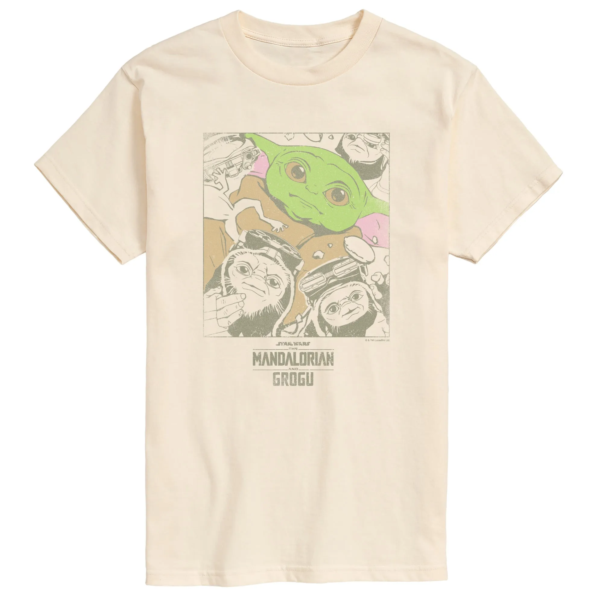 The Mandalorian And Grogu - Grogu And Friends - Men's Short Sleeve Graphic T-Shirt sold by Zulily