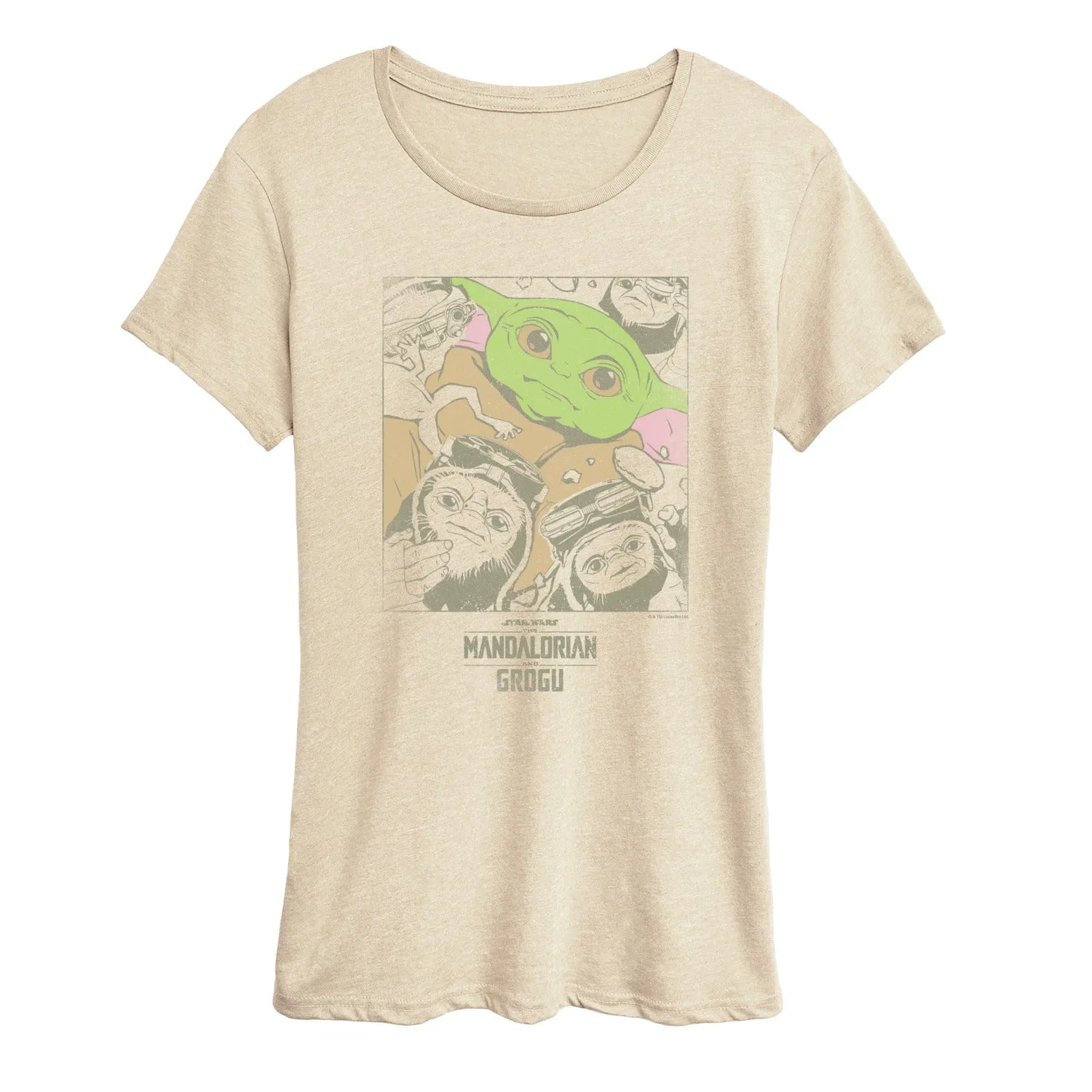 The Mandalorian And Grogu - Grogu And Friends - Women's Short Sleeve Graphic T-Shirt sold by Zulily product image thumbnail 2