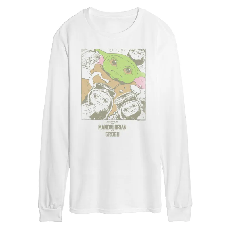 The Mandalorian And Grogu - Grogu And Friends - Men's Long Sleeve Graphic T-Shirt made by Star Wars