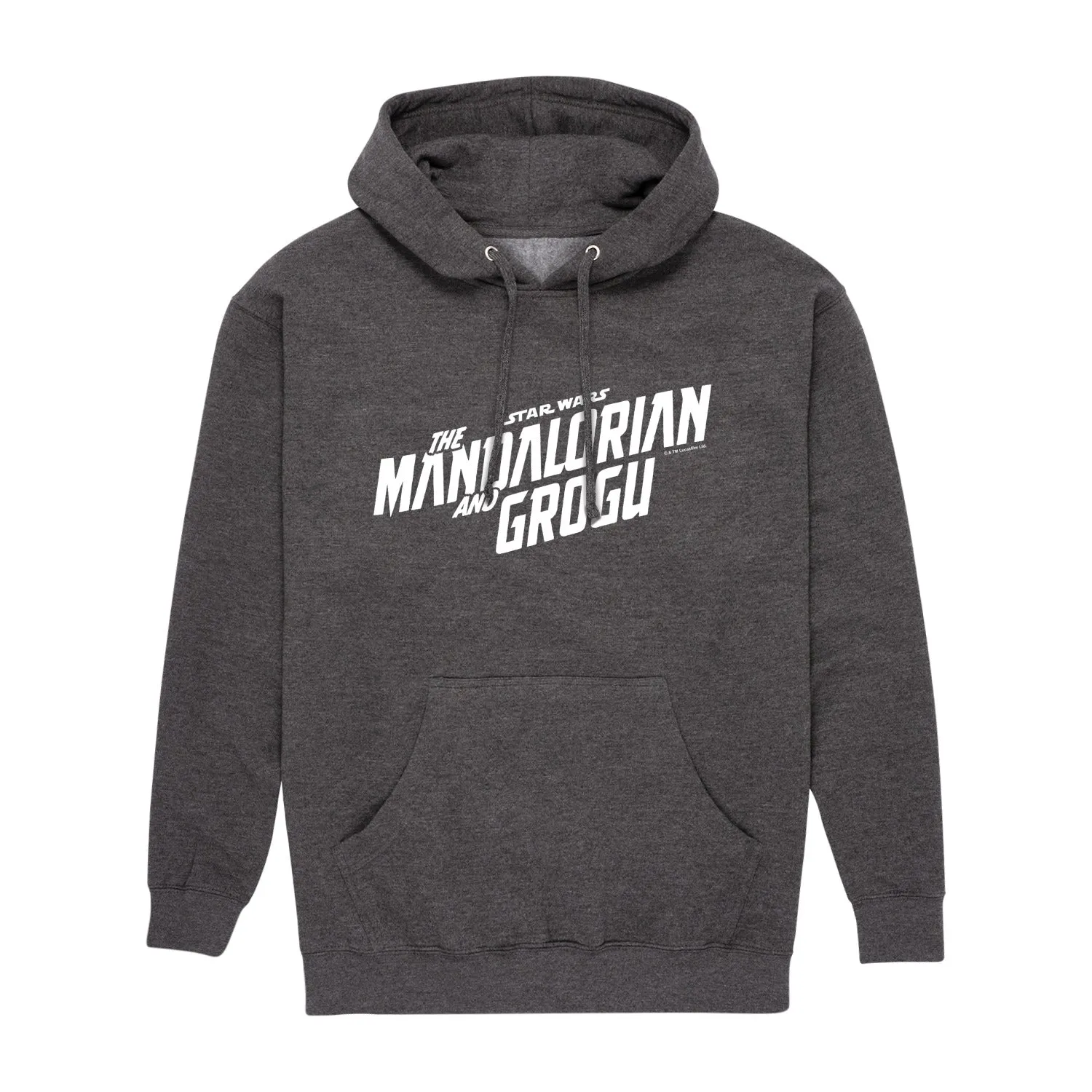 The Mandalorian And Grogu - White Movie Logo - Men's Fleece Hoodie Sweatshirt sold by Zulily product image thumbnail 2