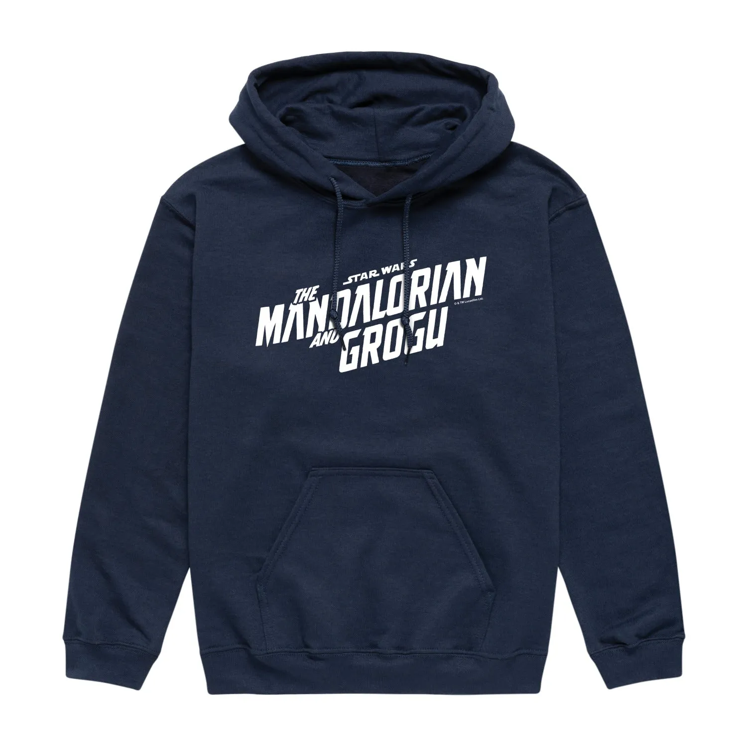 The Mandalorian And Grogu - White Movie Logo - Men's Fleece Hoodie Sweatshirt sold by Zulily product image thumbnail 3