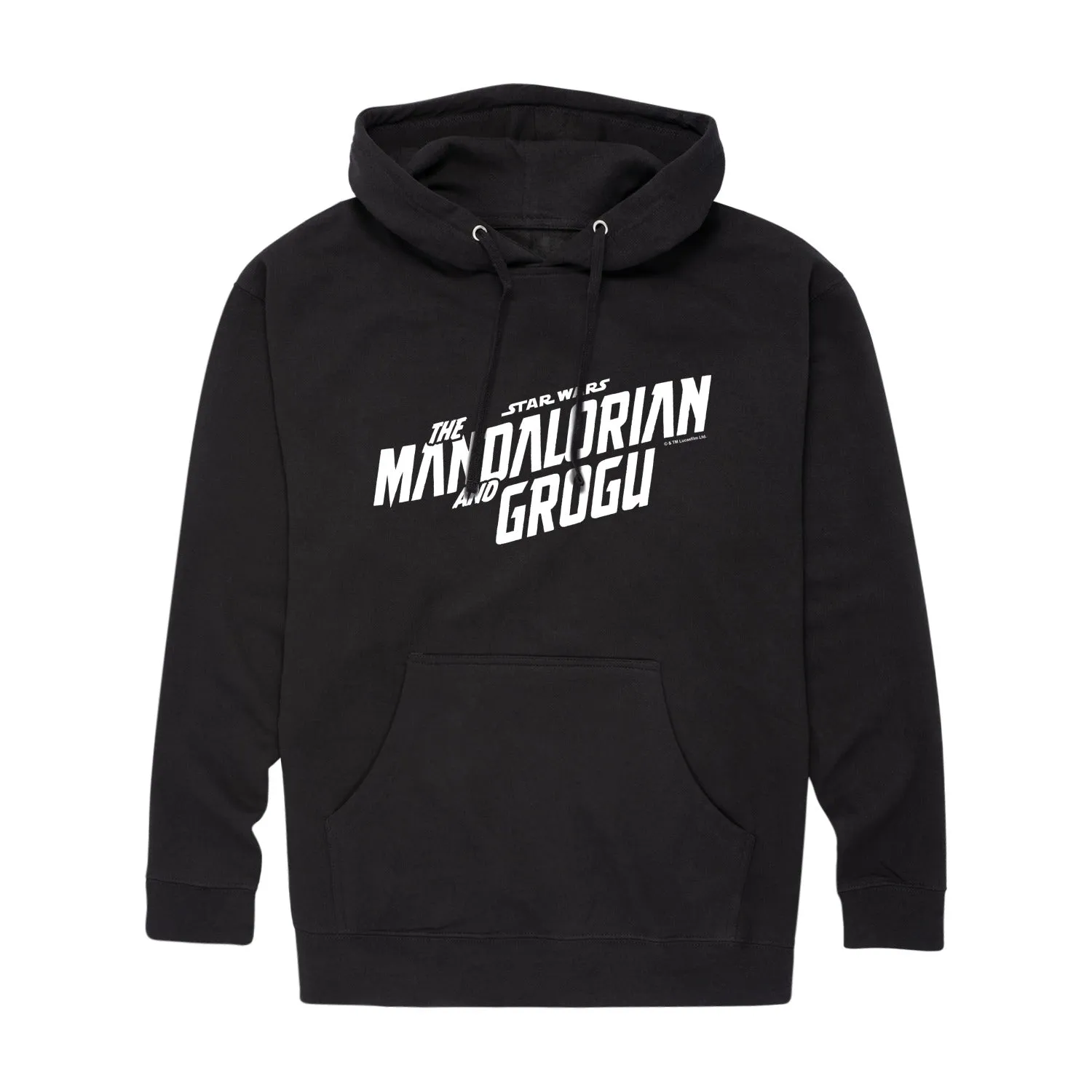 The Mandalorian And Grogu - White Movie Logo - Men's Fleece Hoodie Sweatshirt sold by Zulily