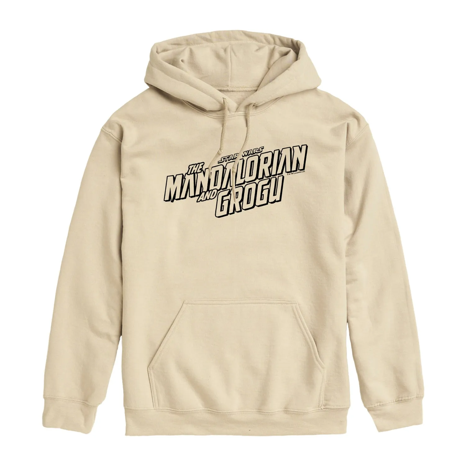 The Mandalorian And Grogu - Black Movie Logo - Men's Fleece Hoodie Sweatshirt sold by Zulily product image thumbnail 5